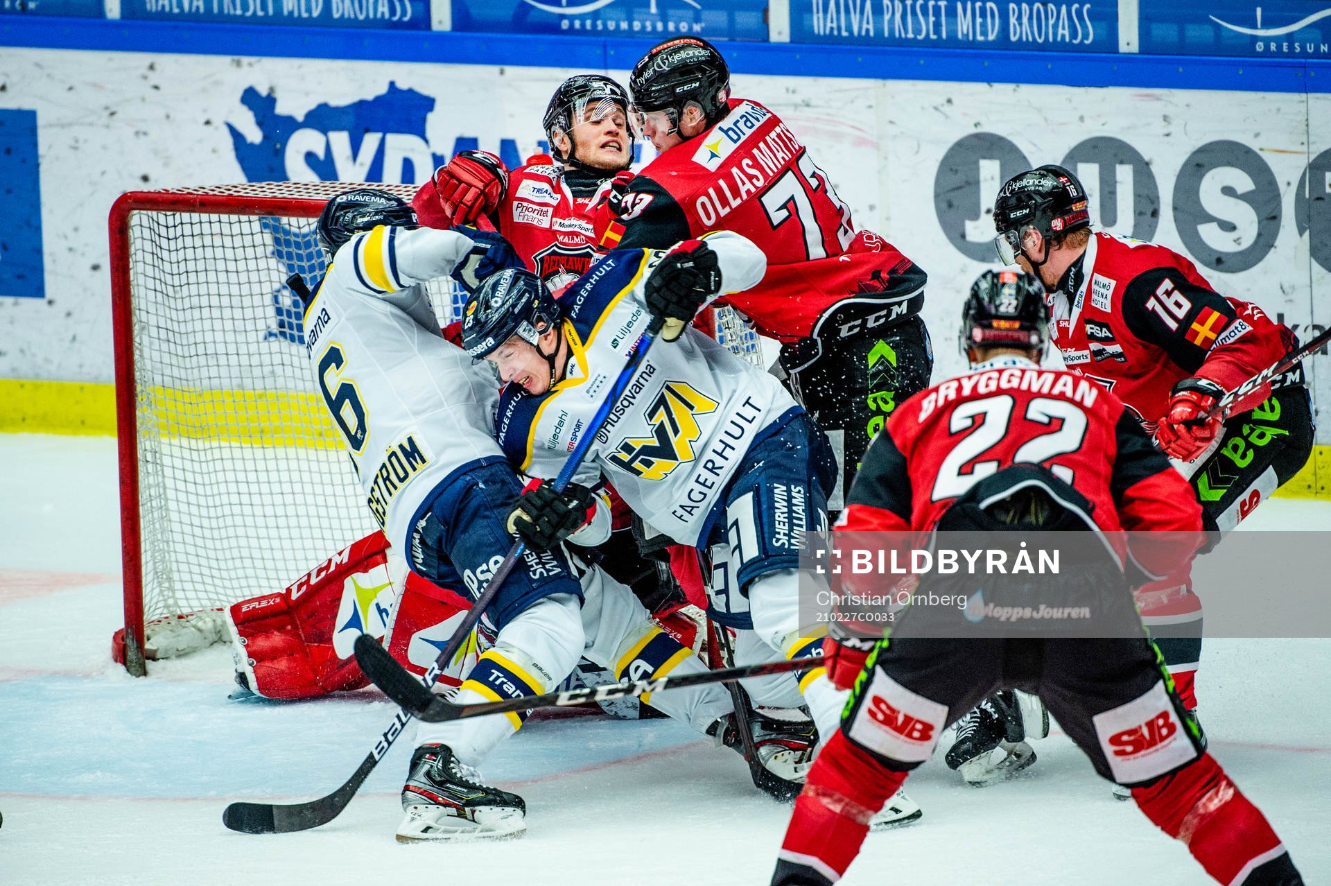 Malmö Redhawks Christoffer Forsberg och Adam Ollas