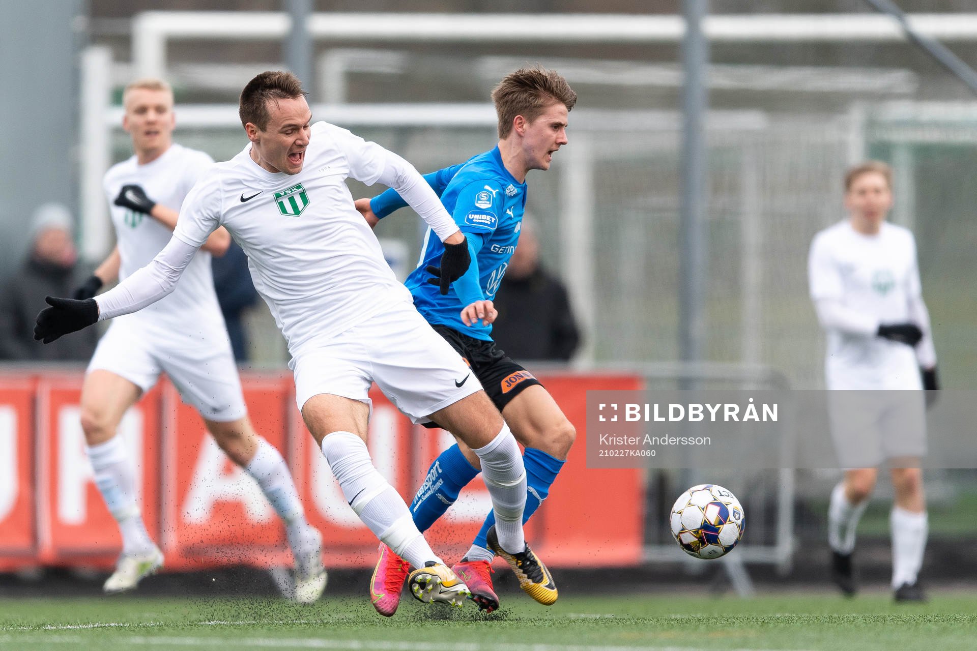 under fotbollsmatchen i Svenska Cupen mellan Halmstad och