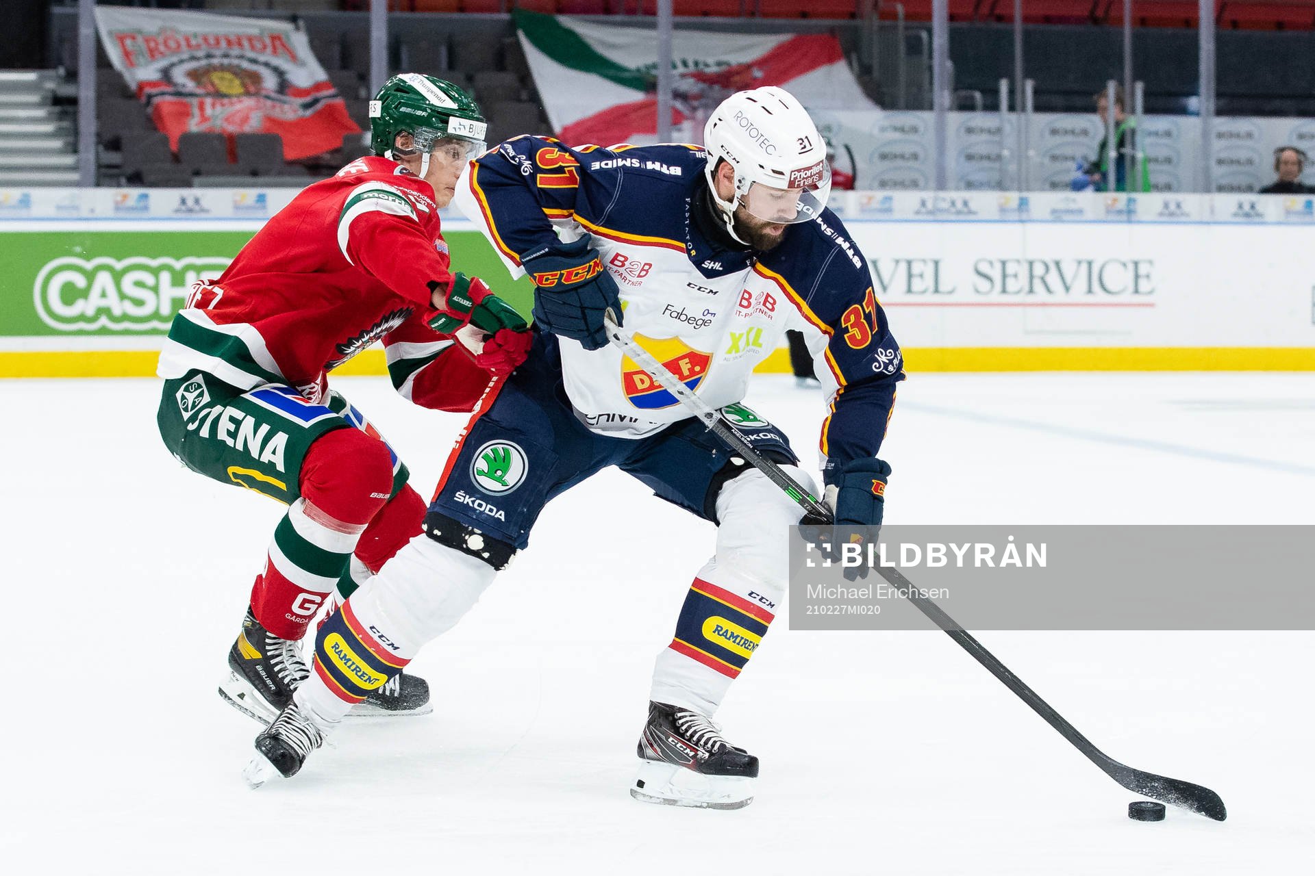 Frölundas Robin Alvarez och Djurgårdens Dick Axelsson