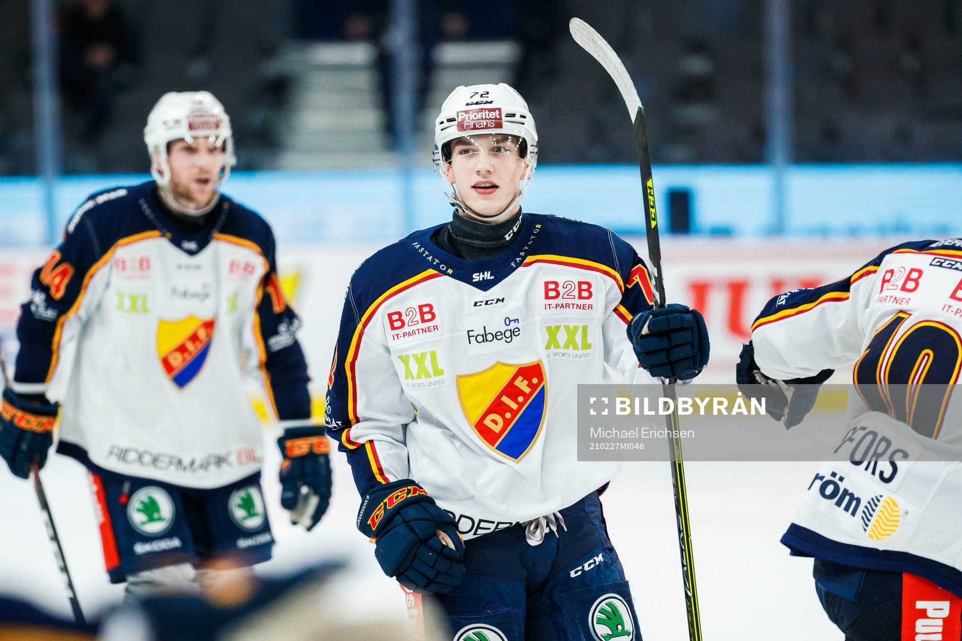 Djurgårdens William Eklund jublar