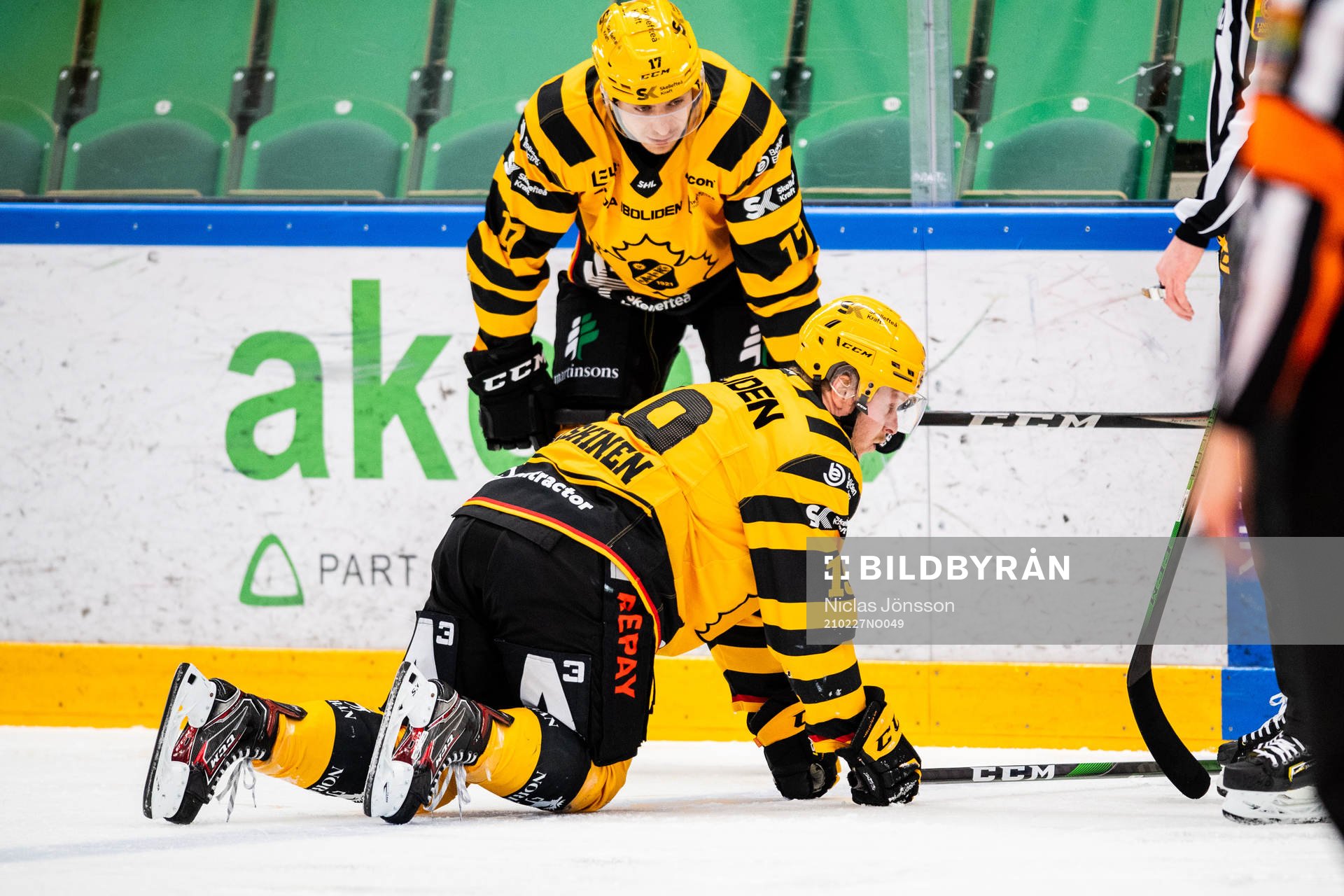 Skellefteås Tuomas Kiiskinen har ont