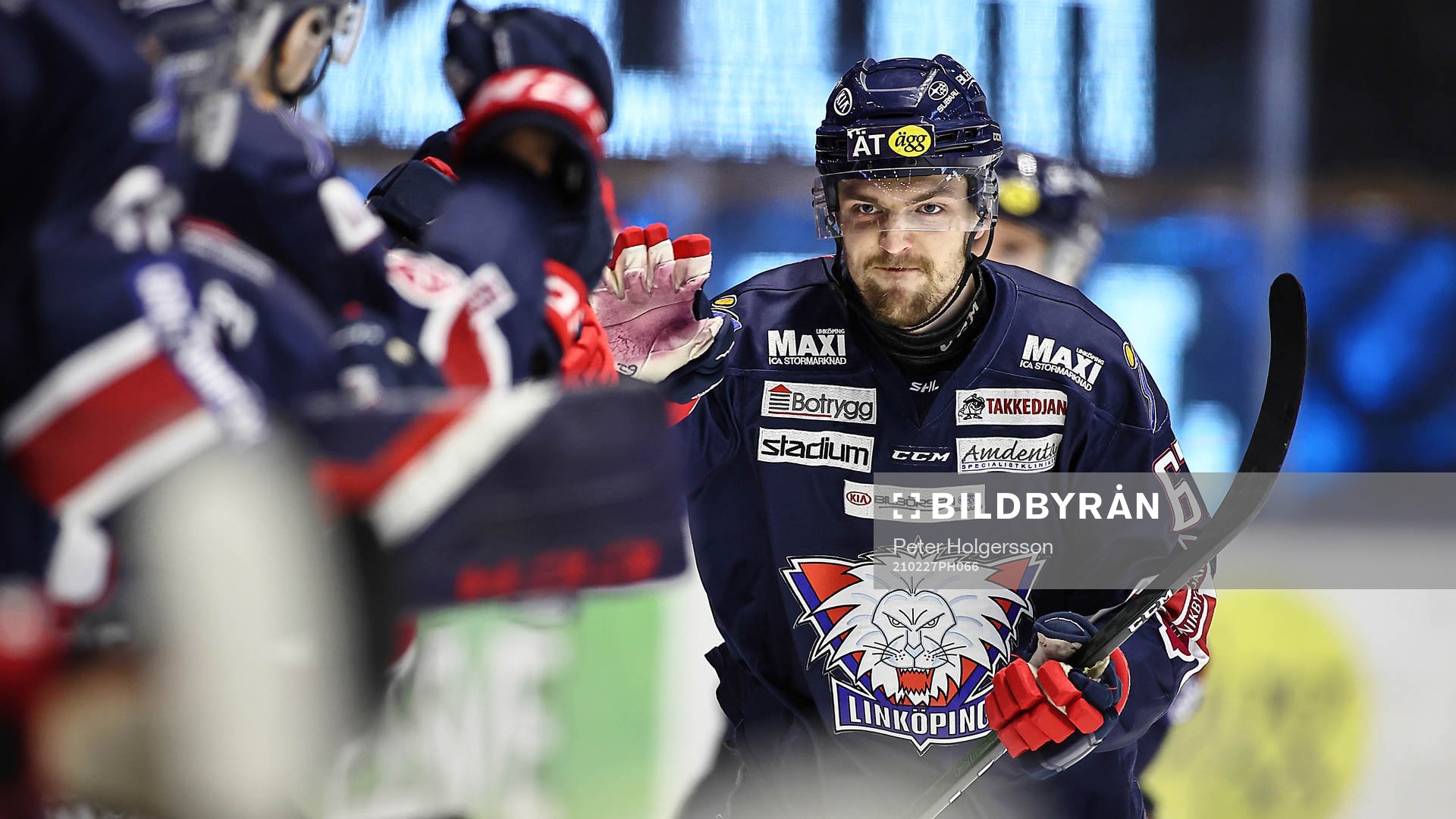Linköpings Jarno Kärki jublar