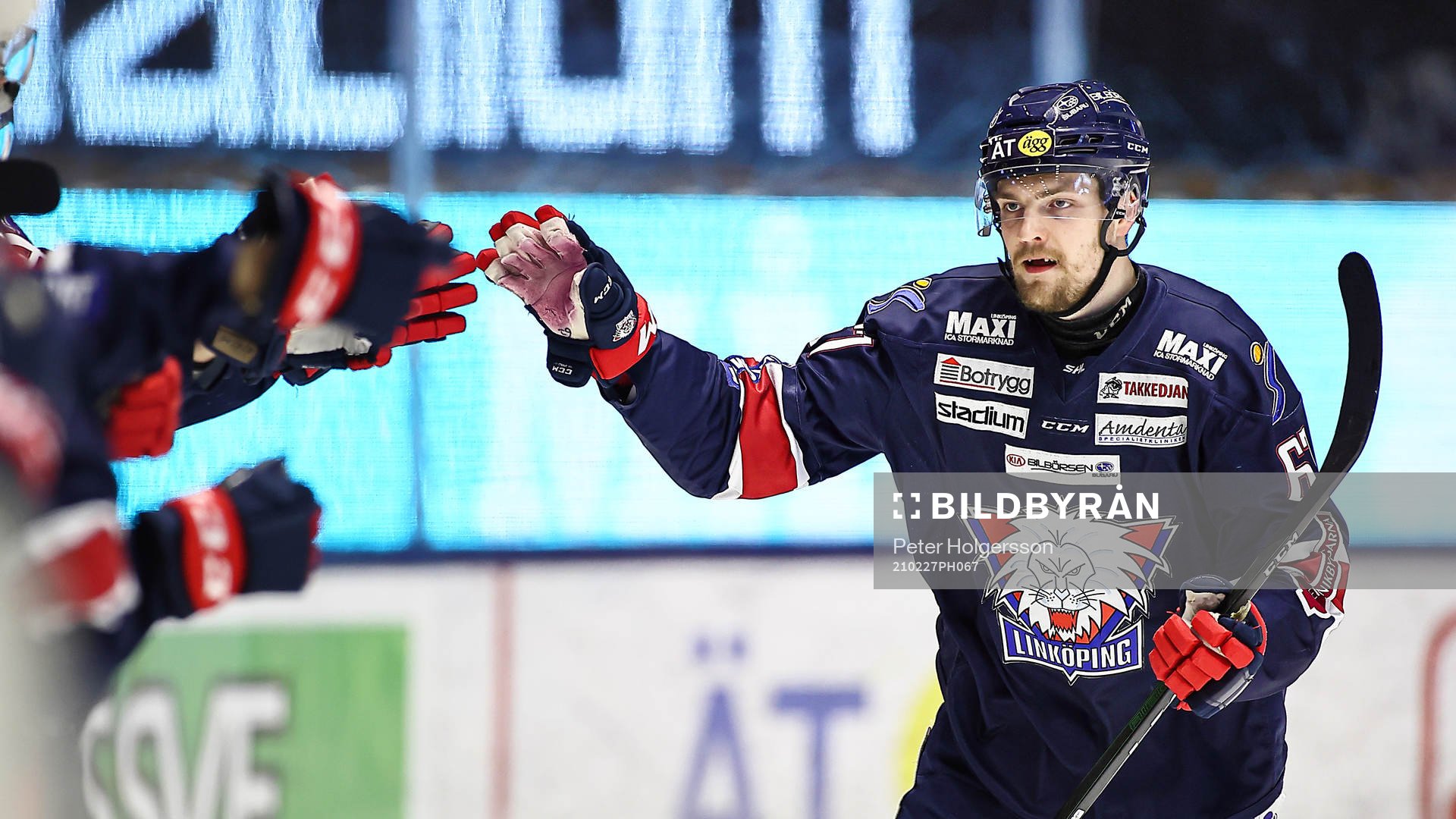 Linköpings Jarno Kärki jublar