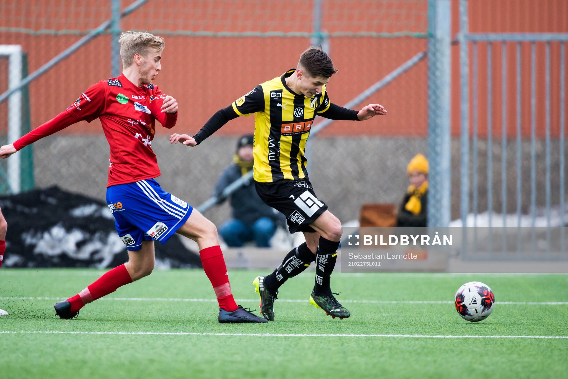 Gauthiods Filip Kalmertun och Häckens Leo Bengtsson