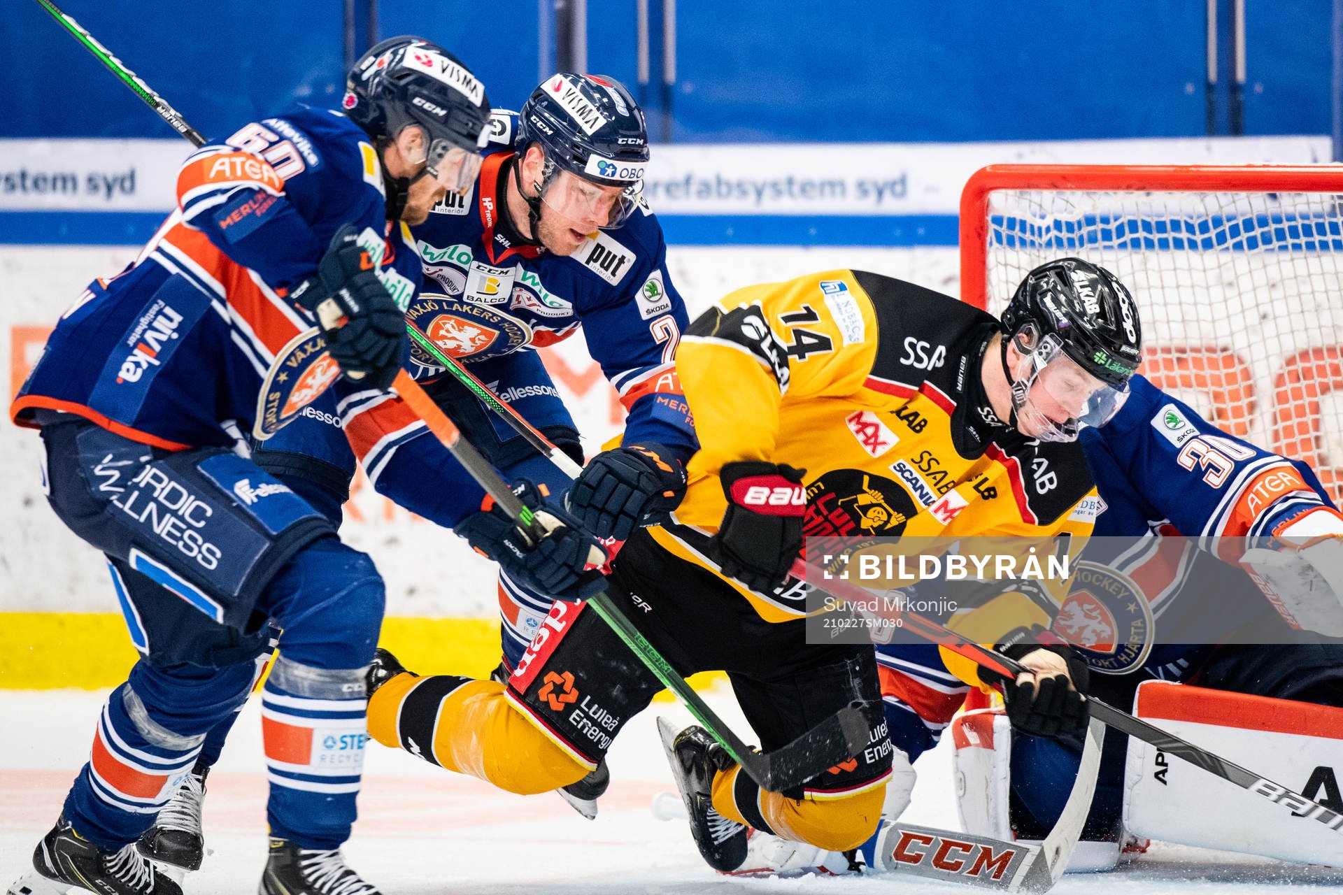 Luleås Jonas Berglund och Växjös Christian Folin
