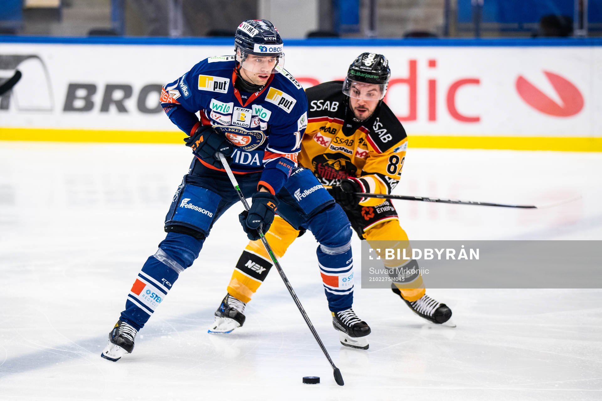 Växjös Emil Pettersson och Luleås Chris Desousa