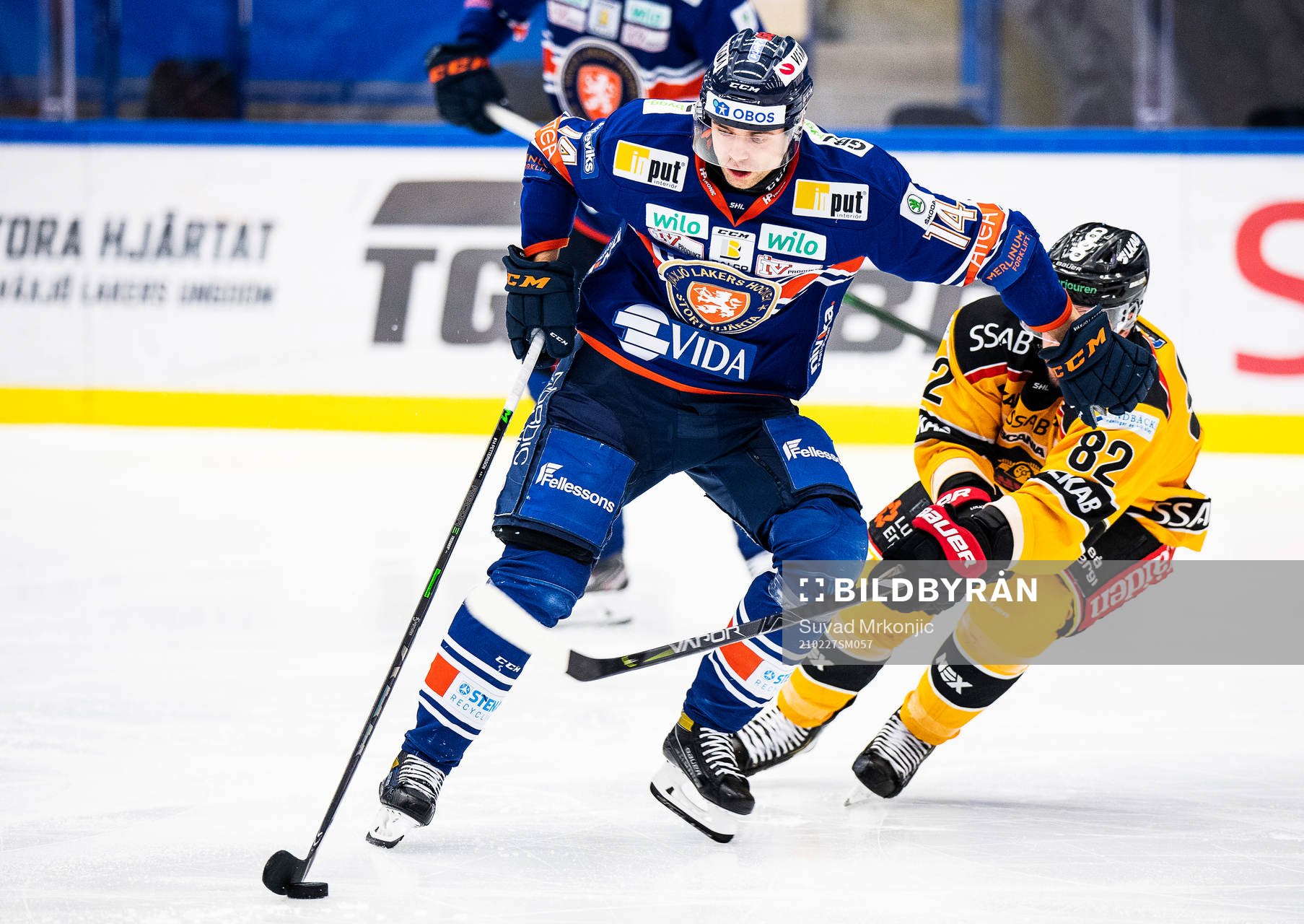 Växjös Emil Pettersson och Luleås Chris Desousa