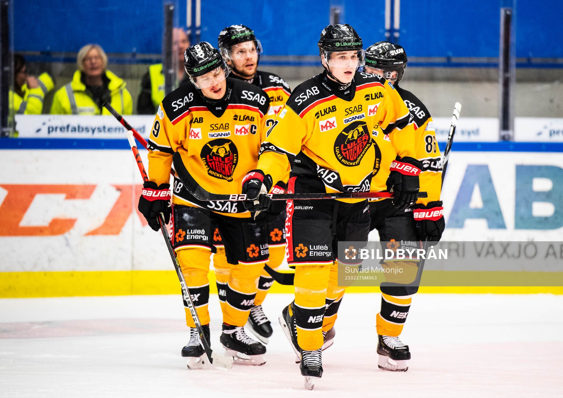 Luleås spelare jublar