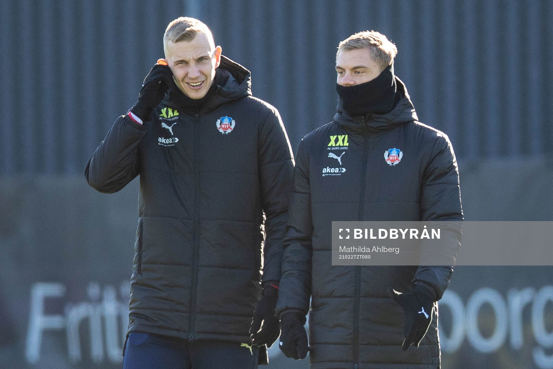 Helsingborgs Jakob Voelkerling Persson och Dennis Olsson