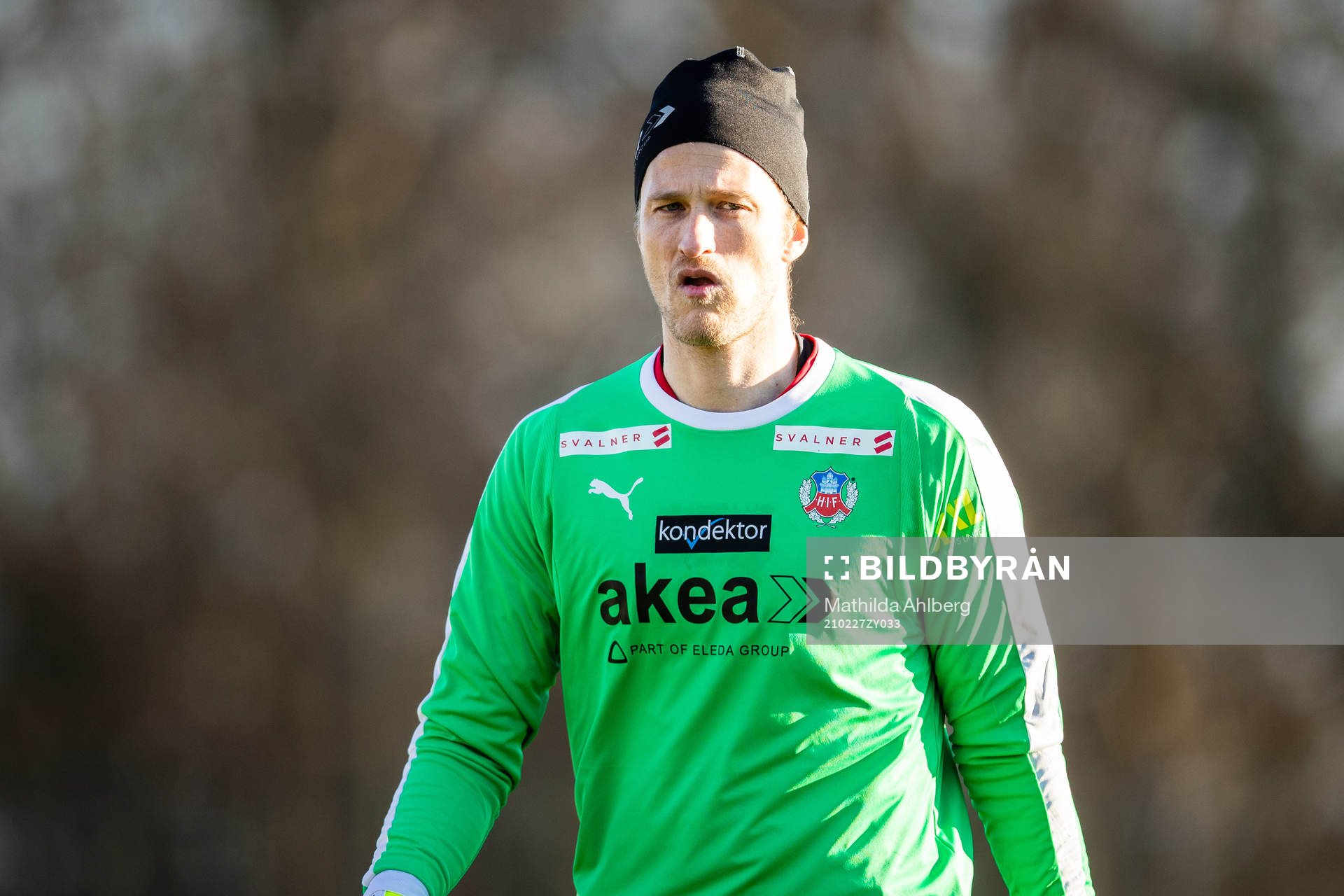 Helsingborgs målvakt Anders Lindegaard deppar