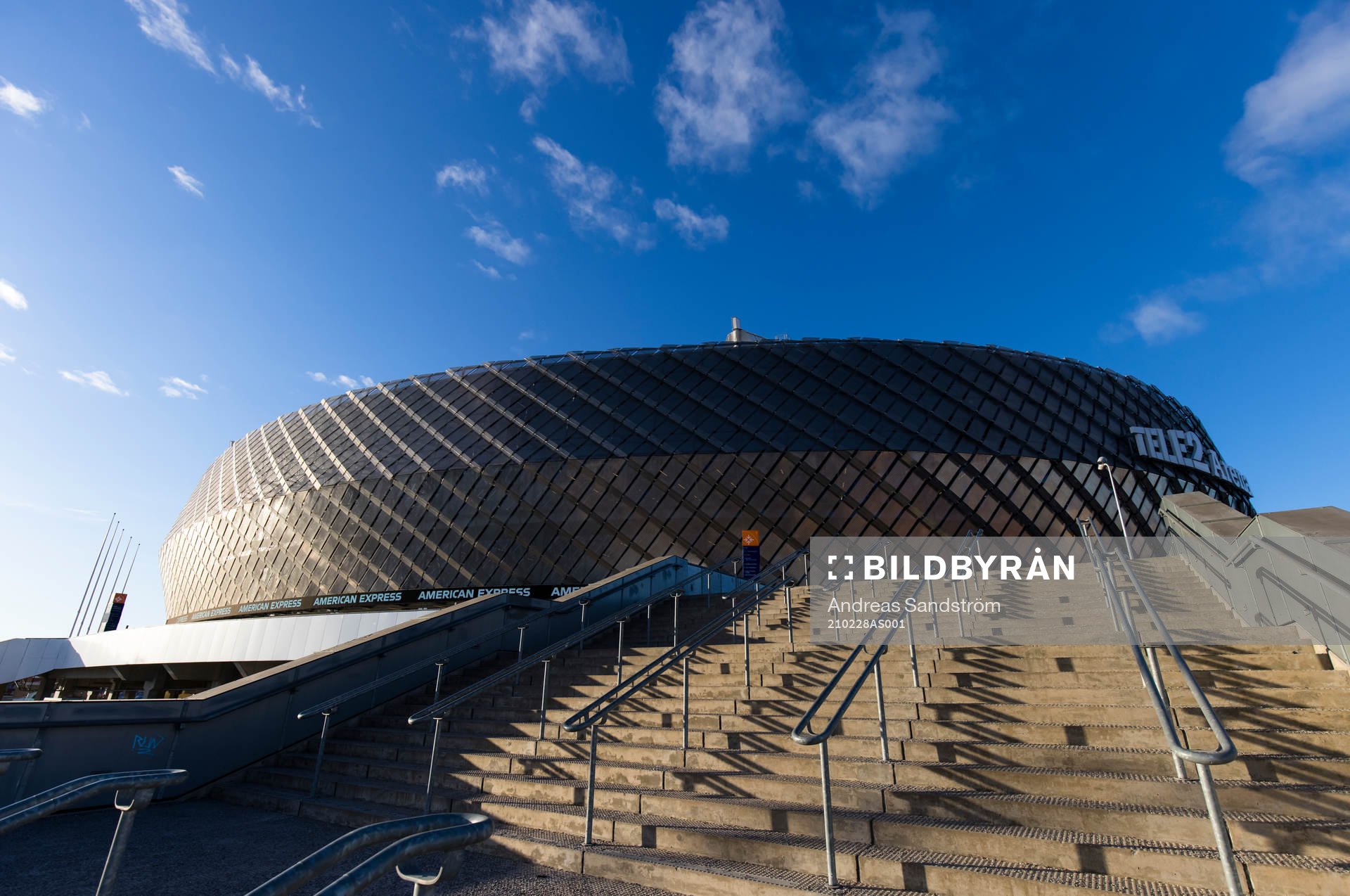 Vy över Tele2 Arena