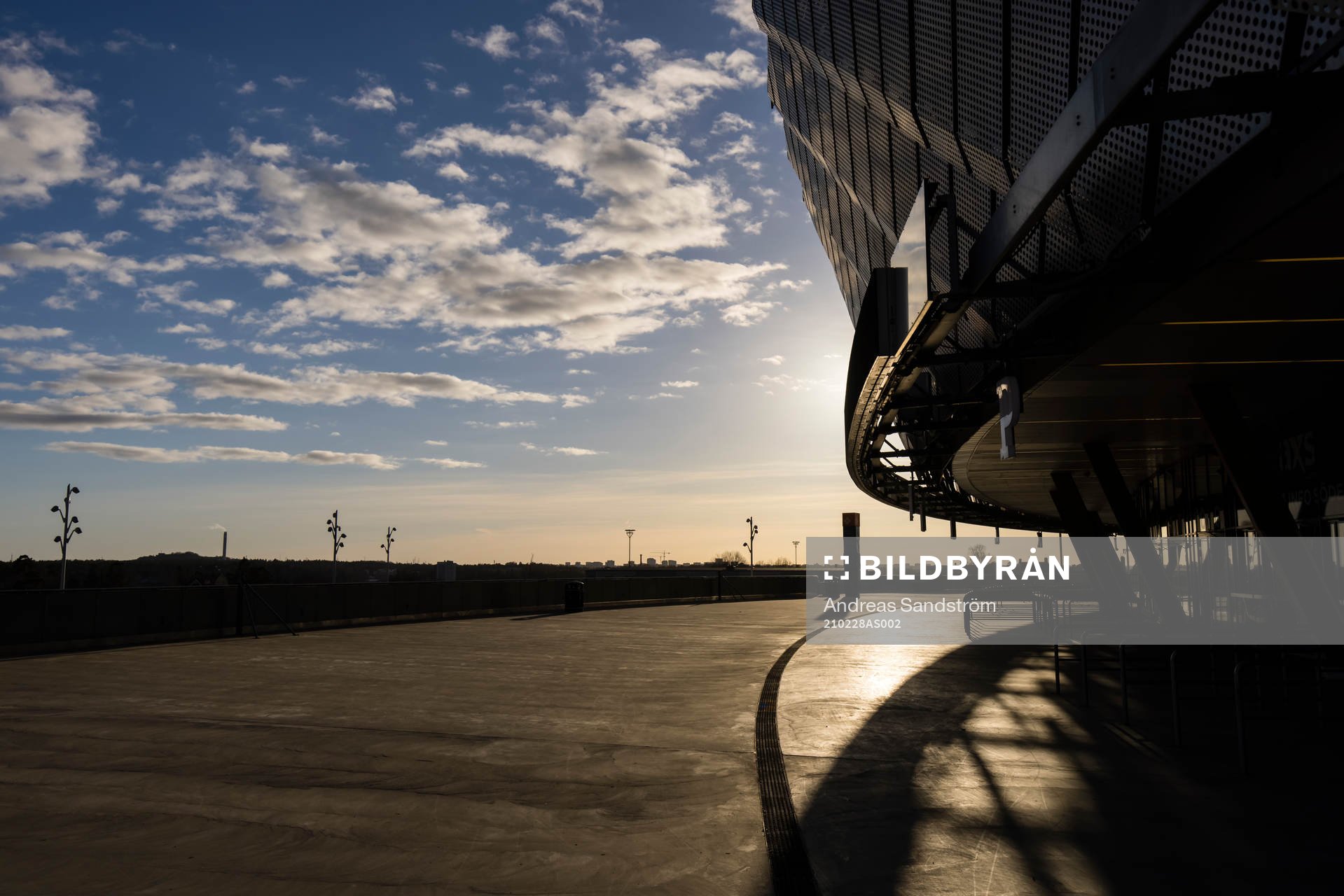 Vy över Tele2 Arena