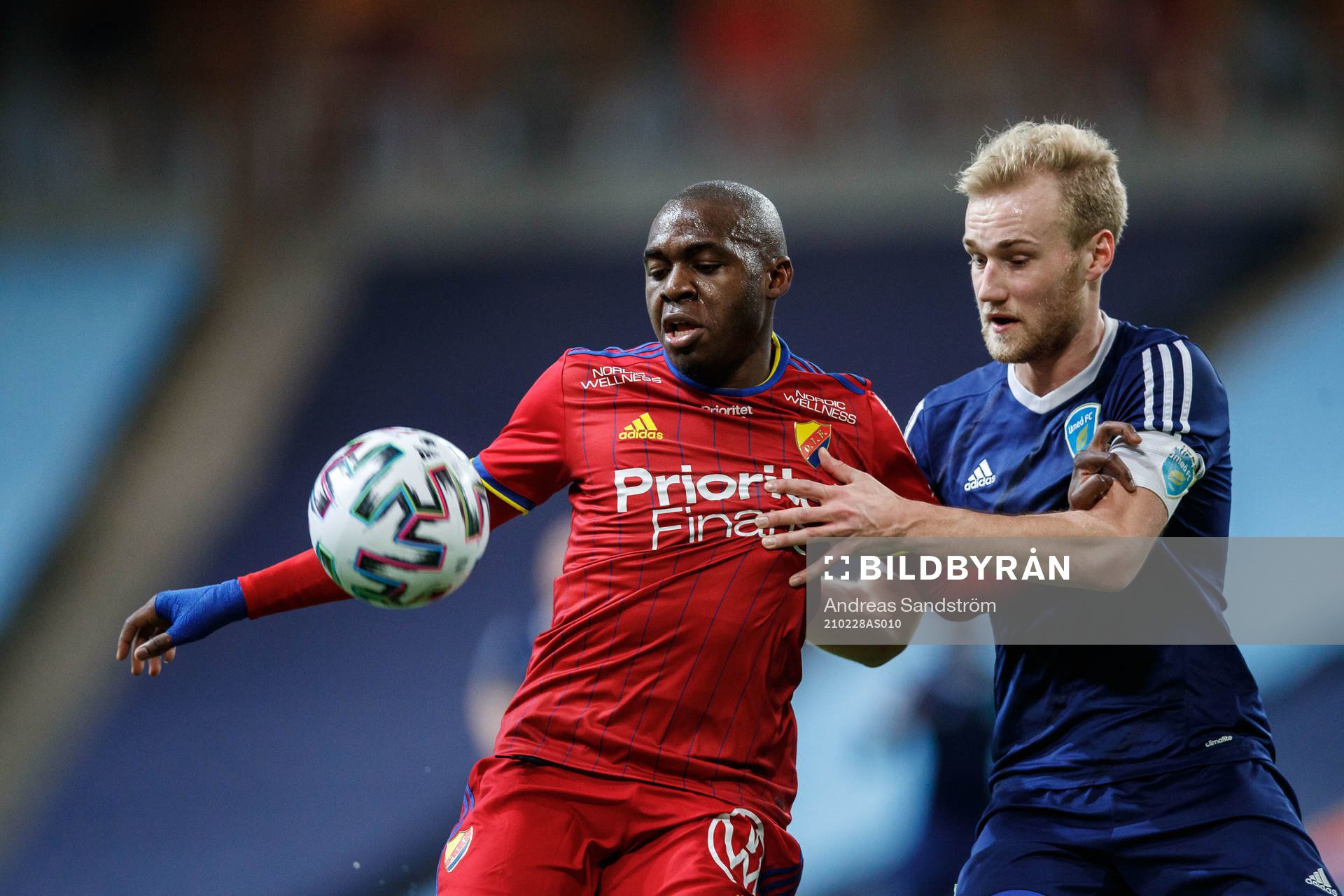 Djurgårdens Edward Chilufya och Umeås Jens Stigedahl