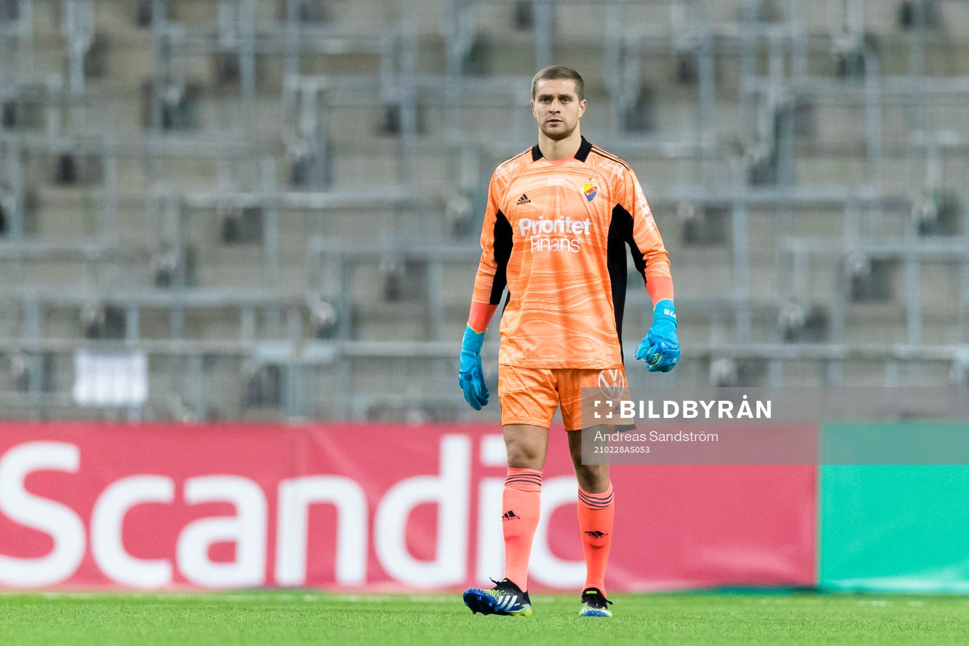 Djurgårdens målvakt Aleksandr Vasyutin