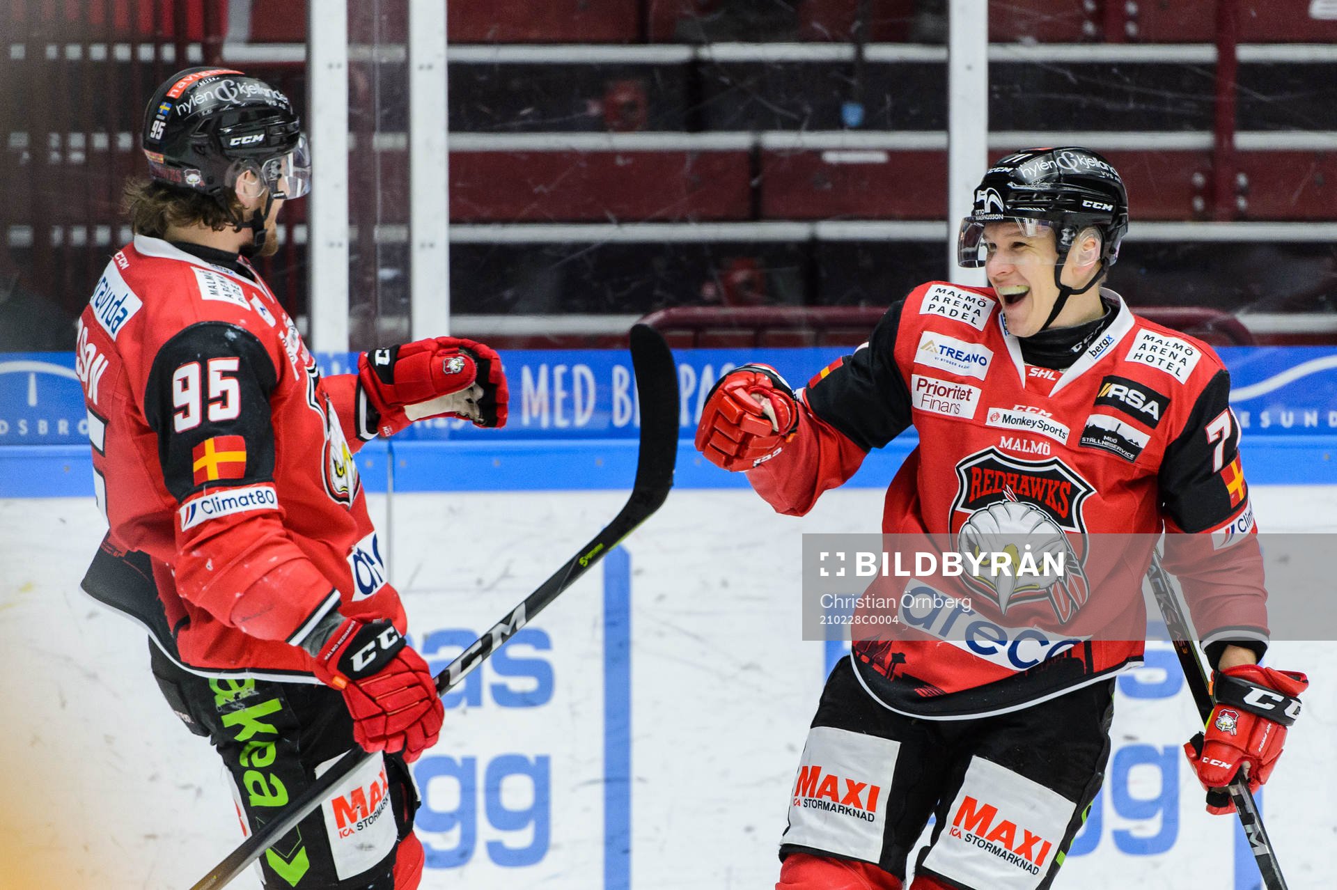 Malmö Redhawks Jan-Mikael Järvinen jublar