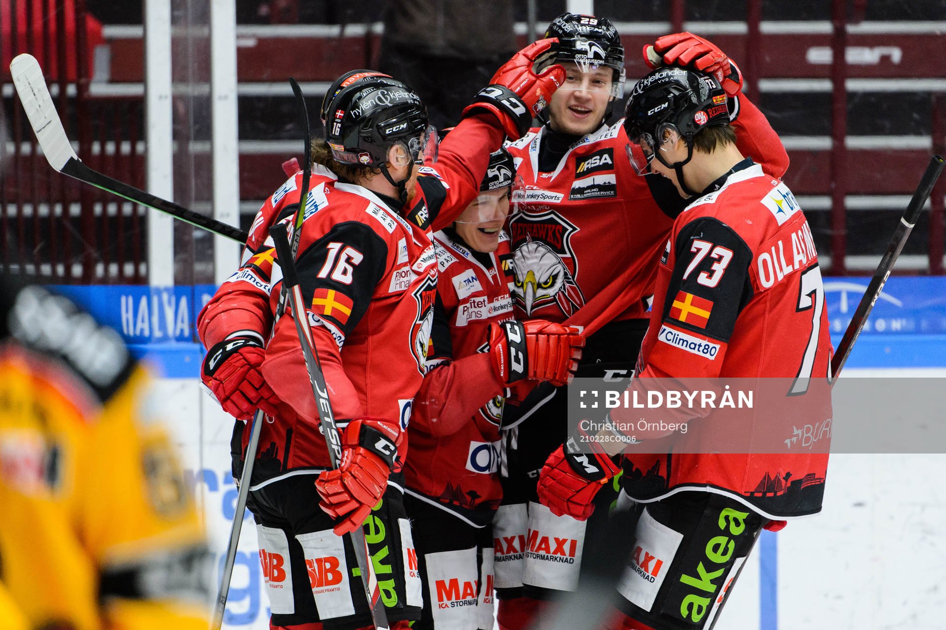Malmö Redhawks Jan-Mikael Järvinen jublar