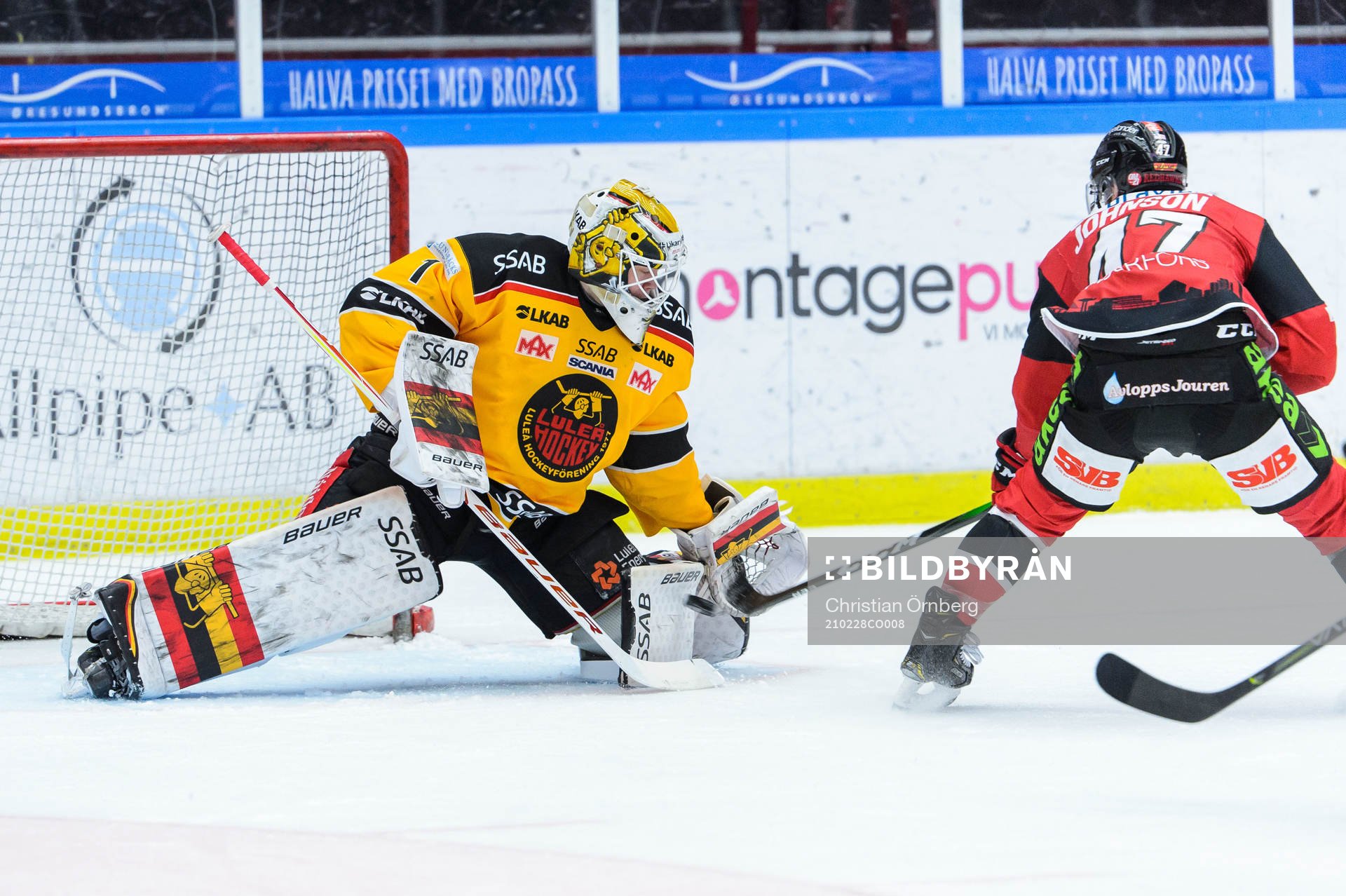 Luleås målvakt Jesper Wallstedt