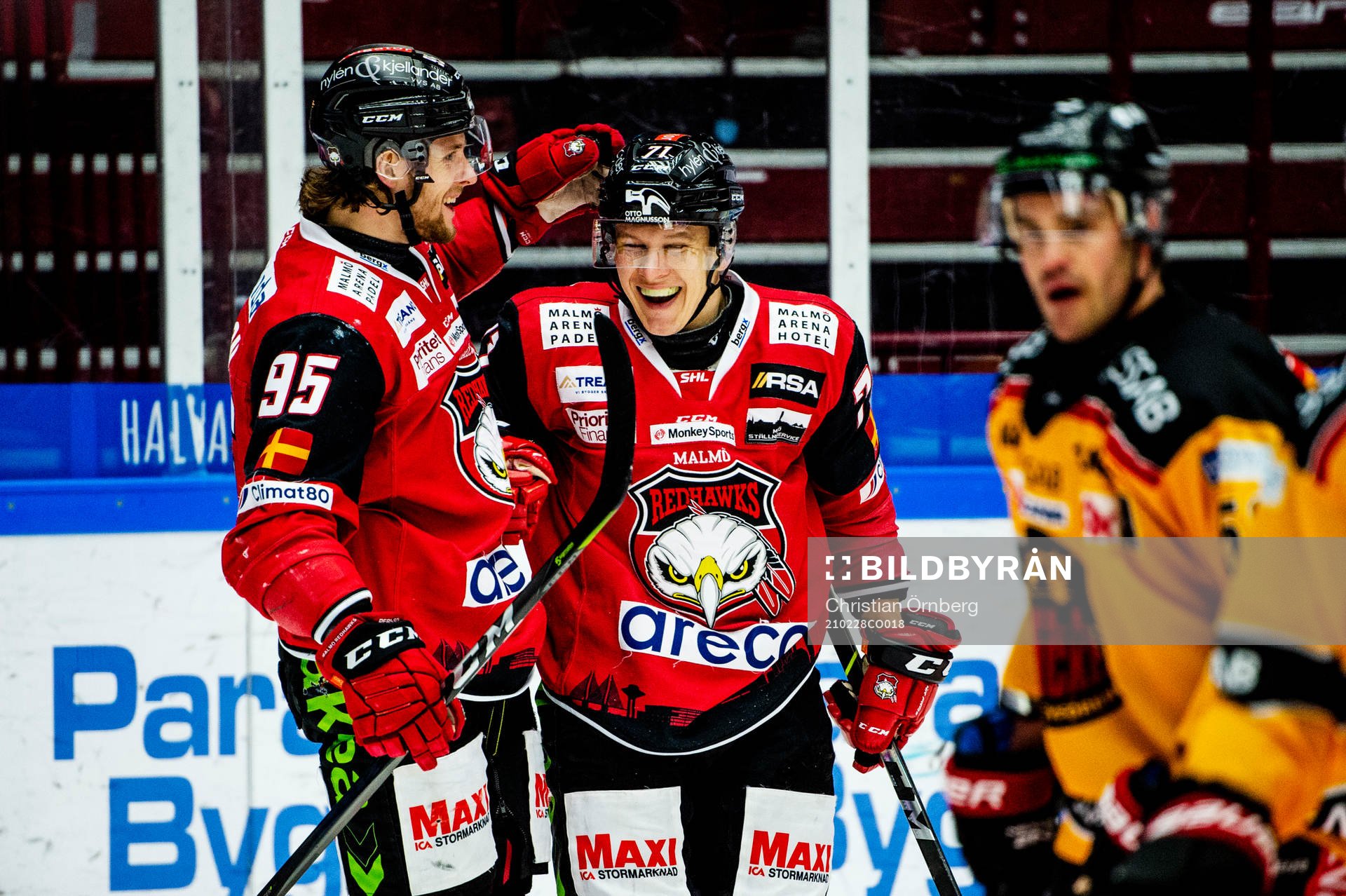 Malmö Redhawks Jan-Mikael Järvinen jublar