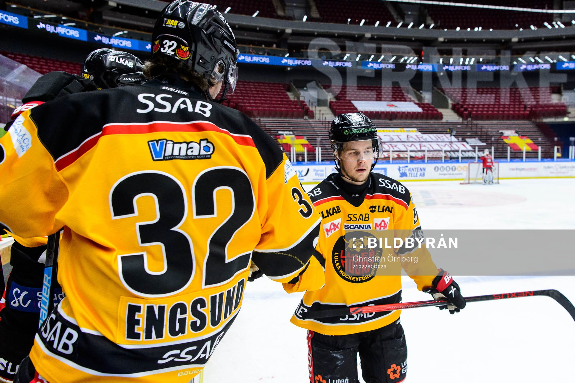 Luleås Filip Hållander jublar
