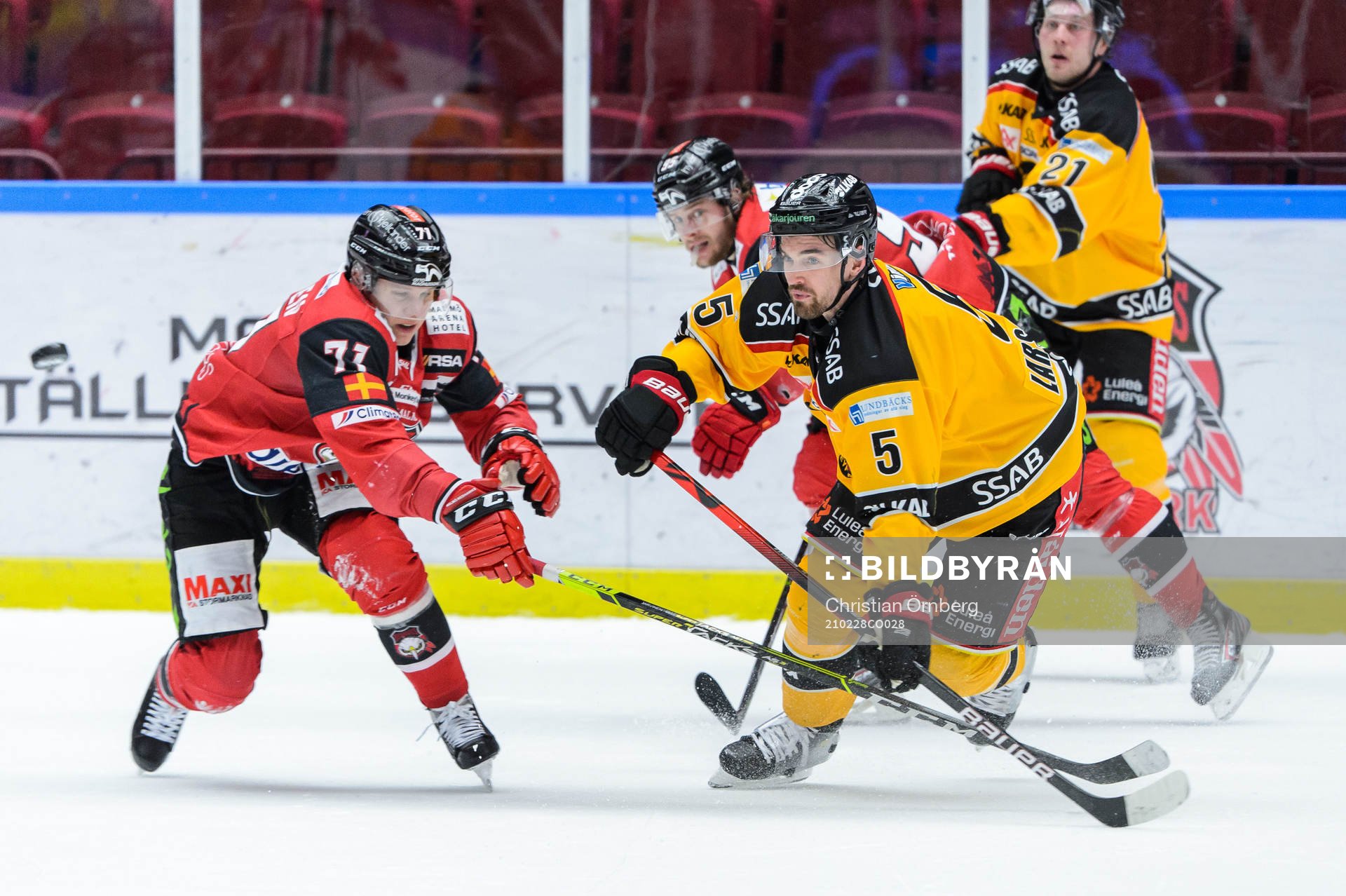 Malmö Redhawks Jan-Mikael Järvinen och Luleås Eddie