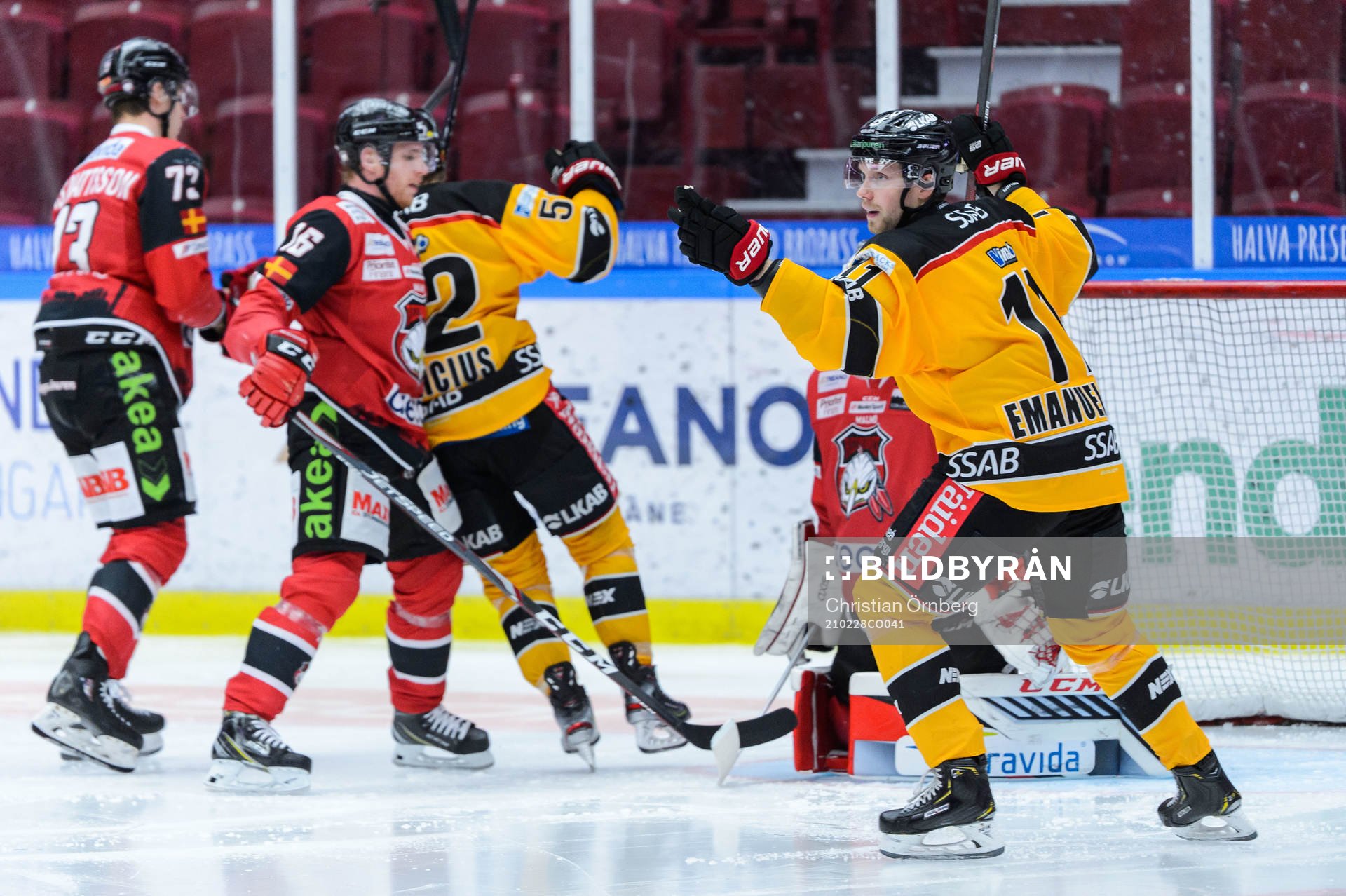 Luleås Petter Emanuelsson jublar