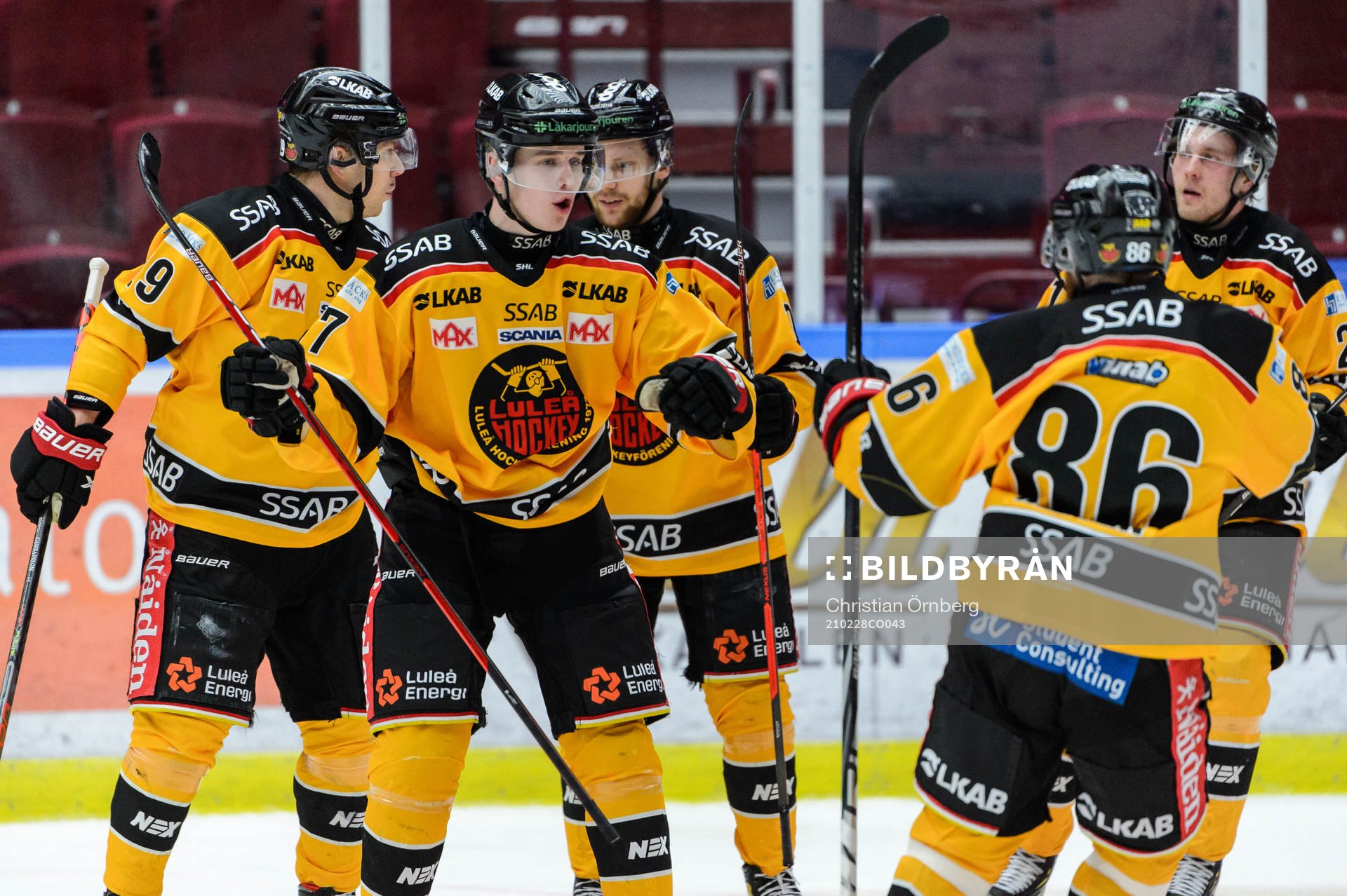 Luleås Nils Lundkvist jublar