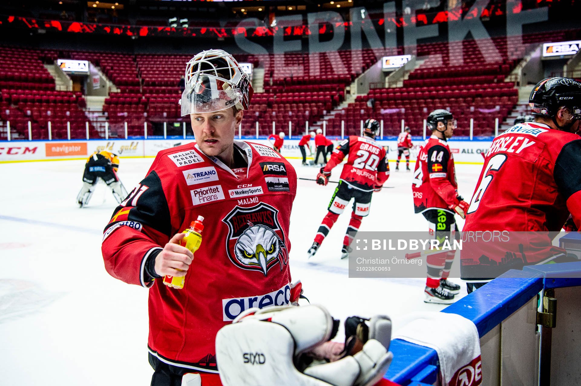 Malmö Redhawks målvakt Lars Volden