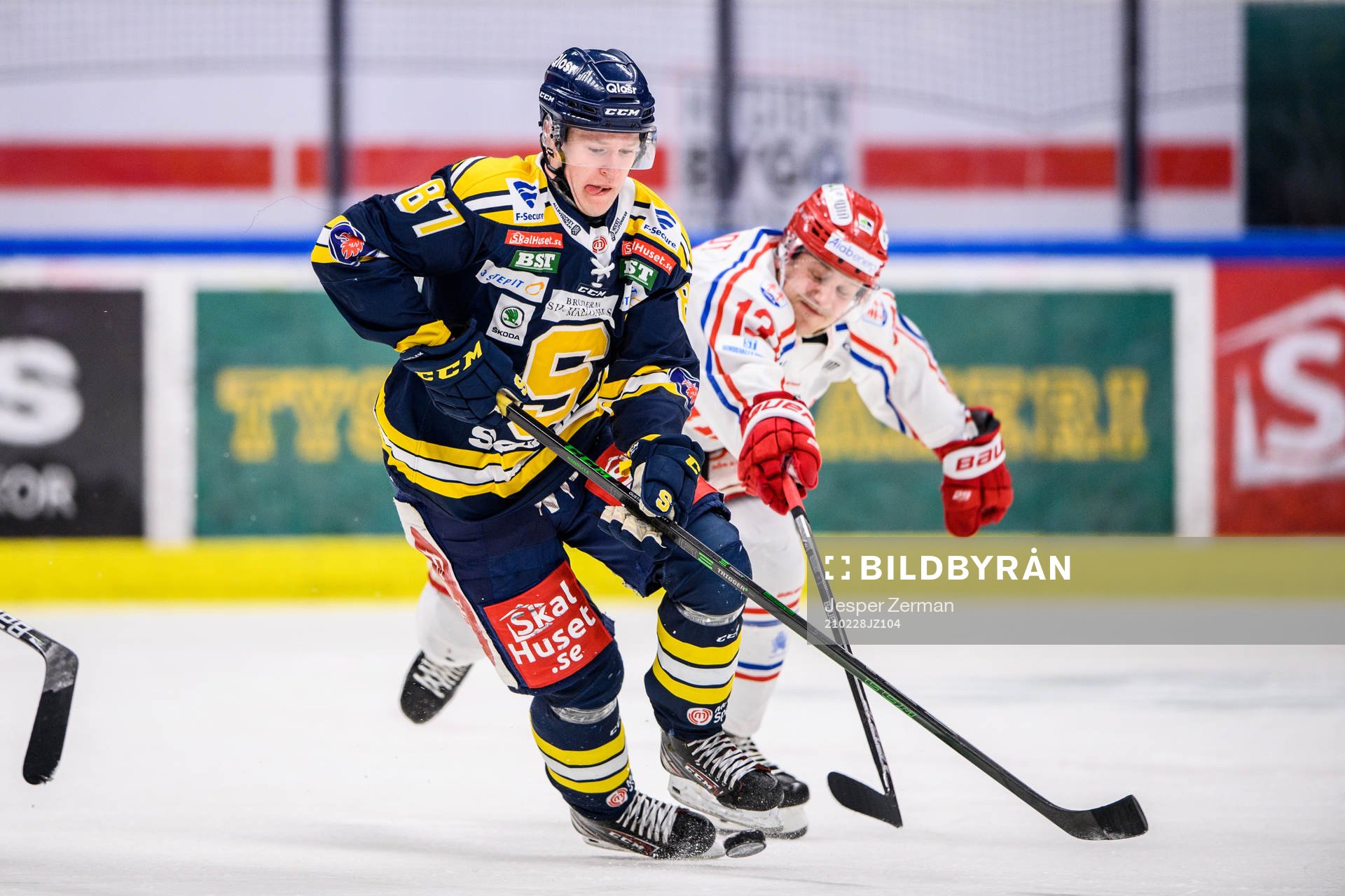 Södertäljes Hugo Gustafsson och Timrås Hugo Reinhardt