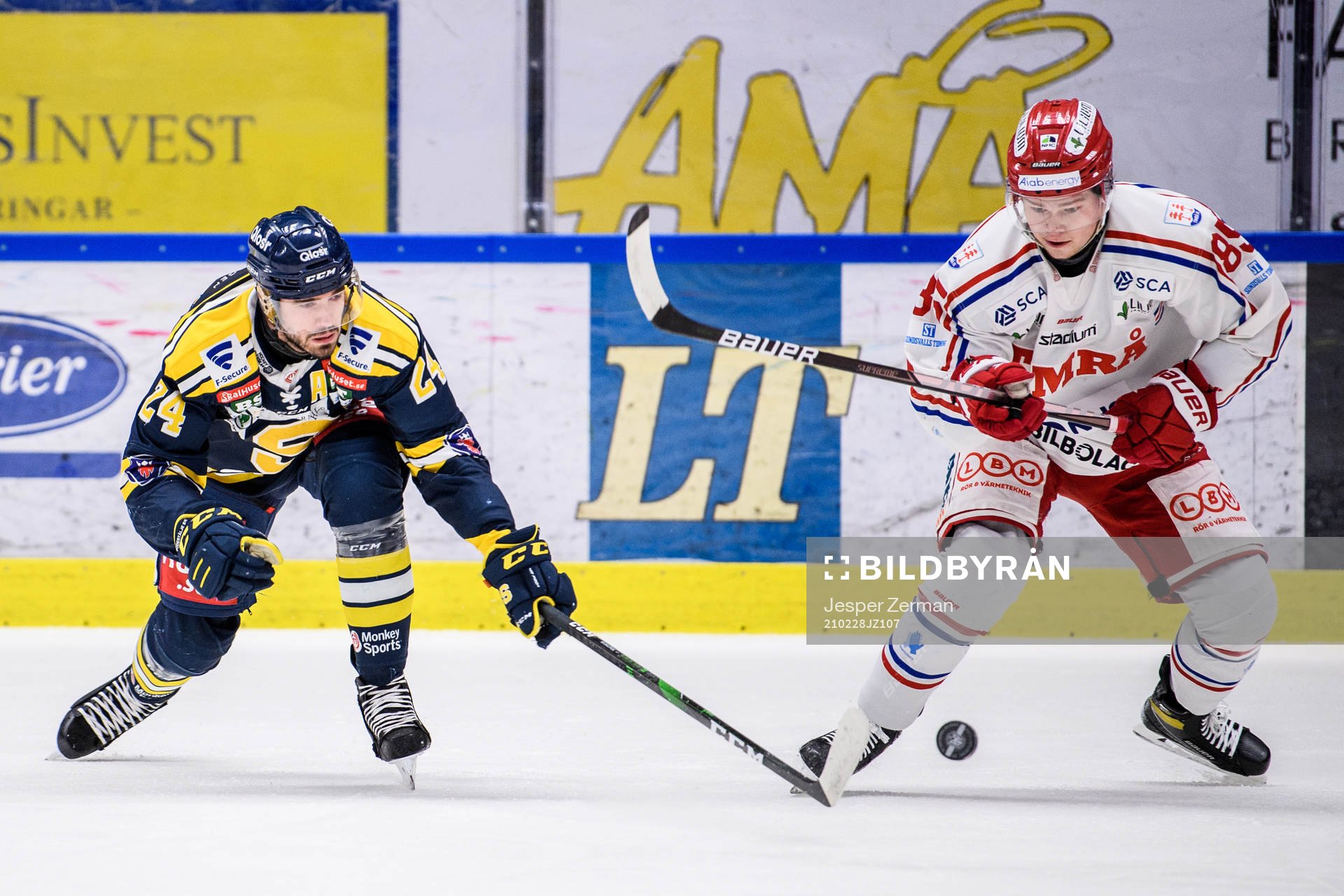 Södertäljes Jacob Dahlström och Timrås Filip Westerlund