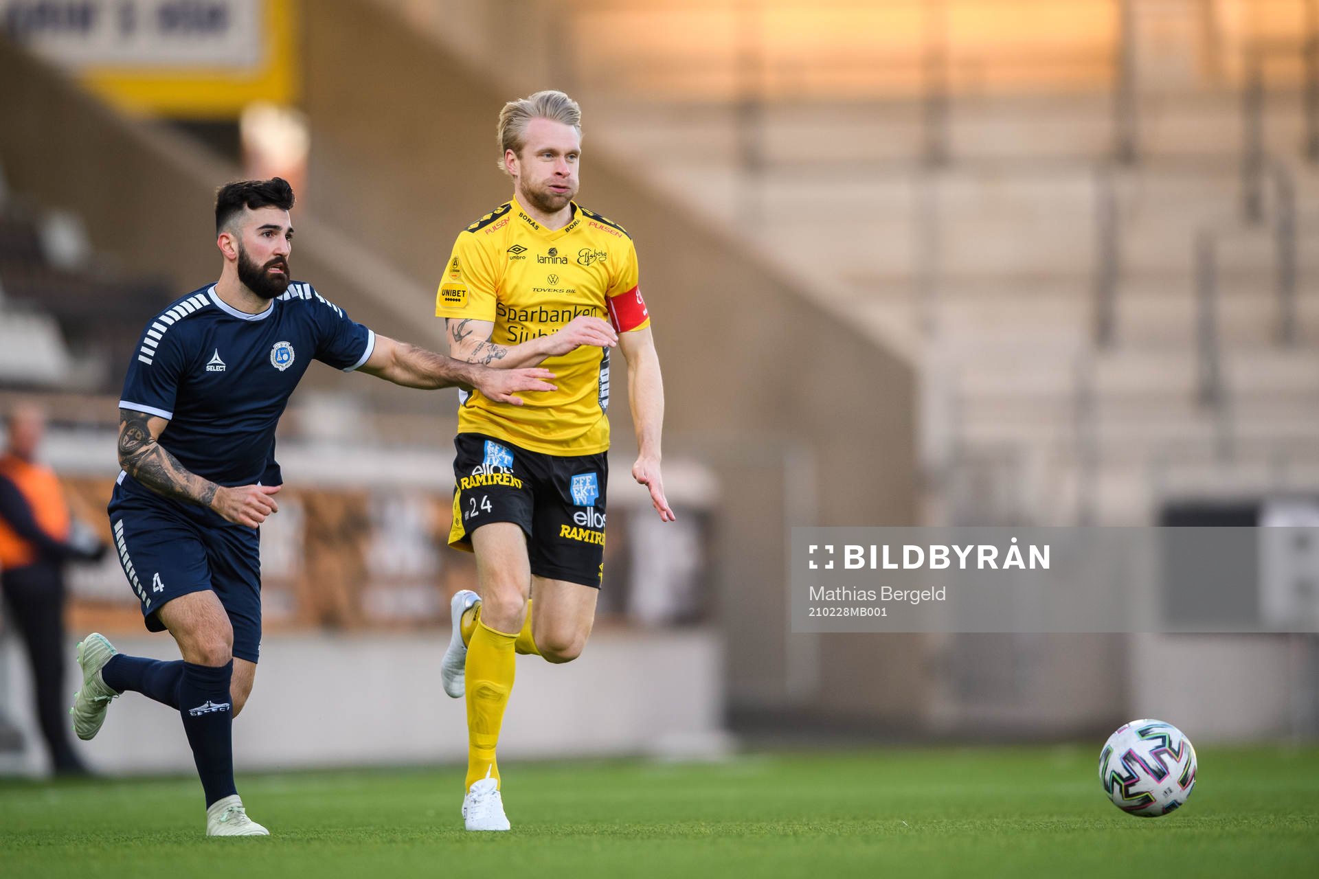 Utsiktens Allan Mohideen och Elfsborgs Johan Larsson