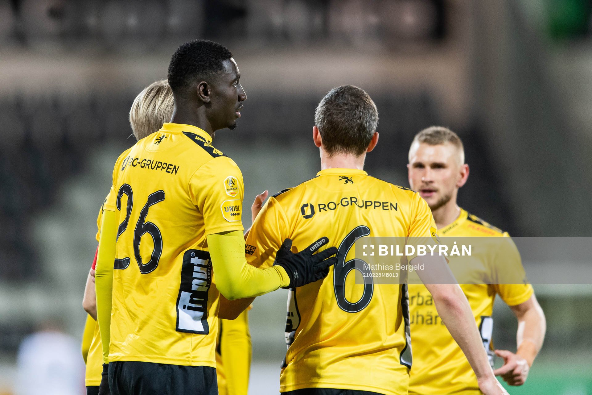 Elfsborgs Marokhy Ndione jublar med lagkamrater