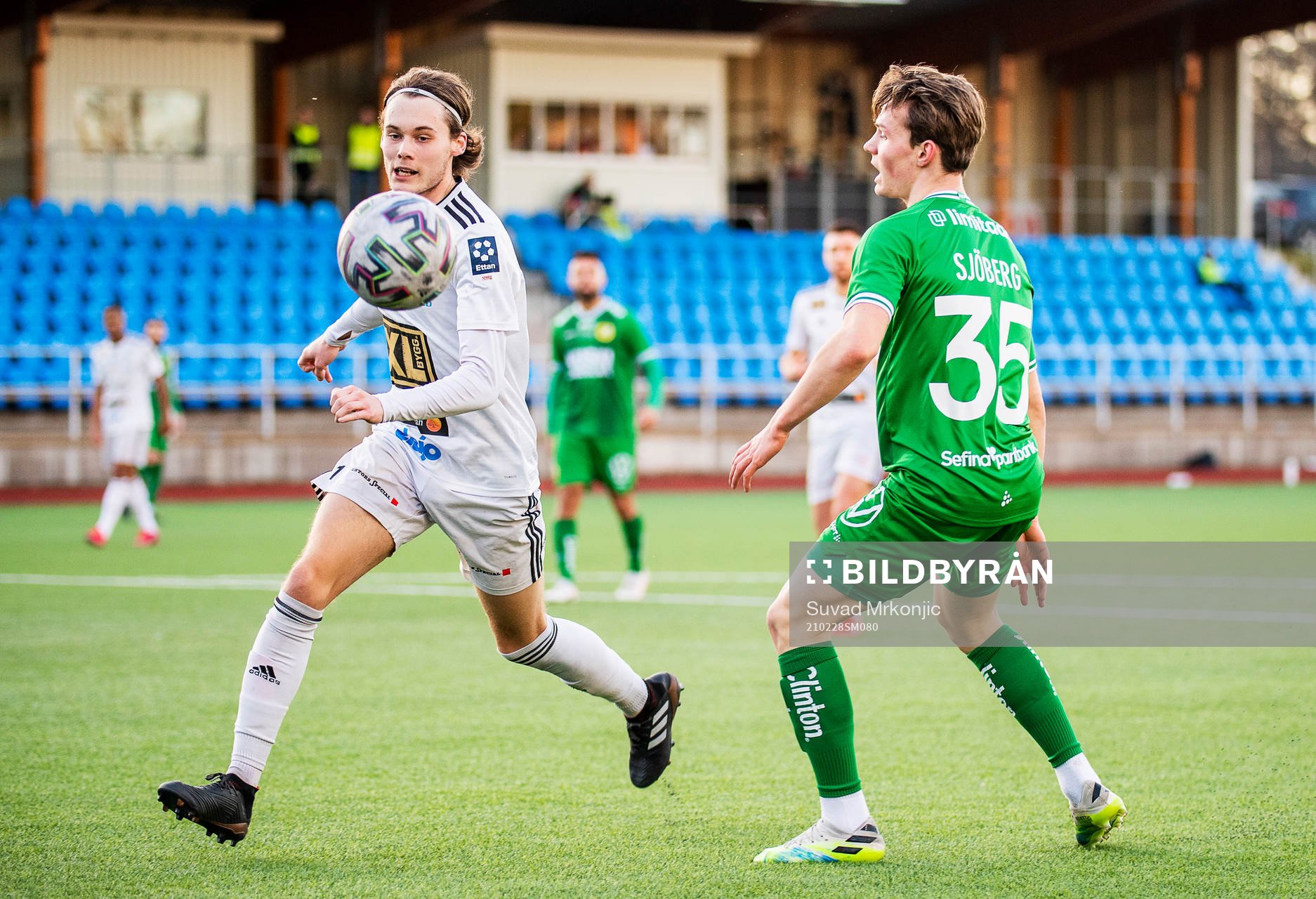 Oskarshamns Olle Lindqvist och Hammarbys Axel Sjöberg