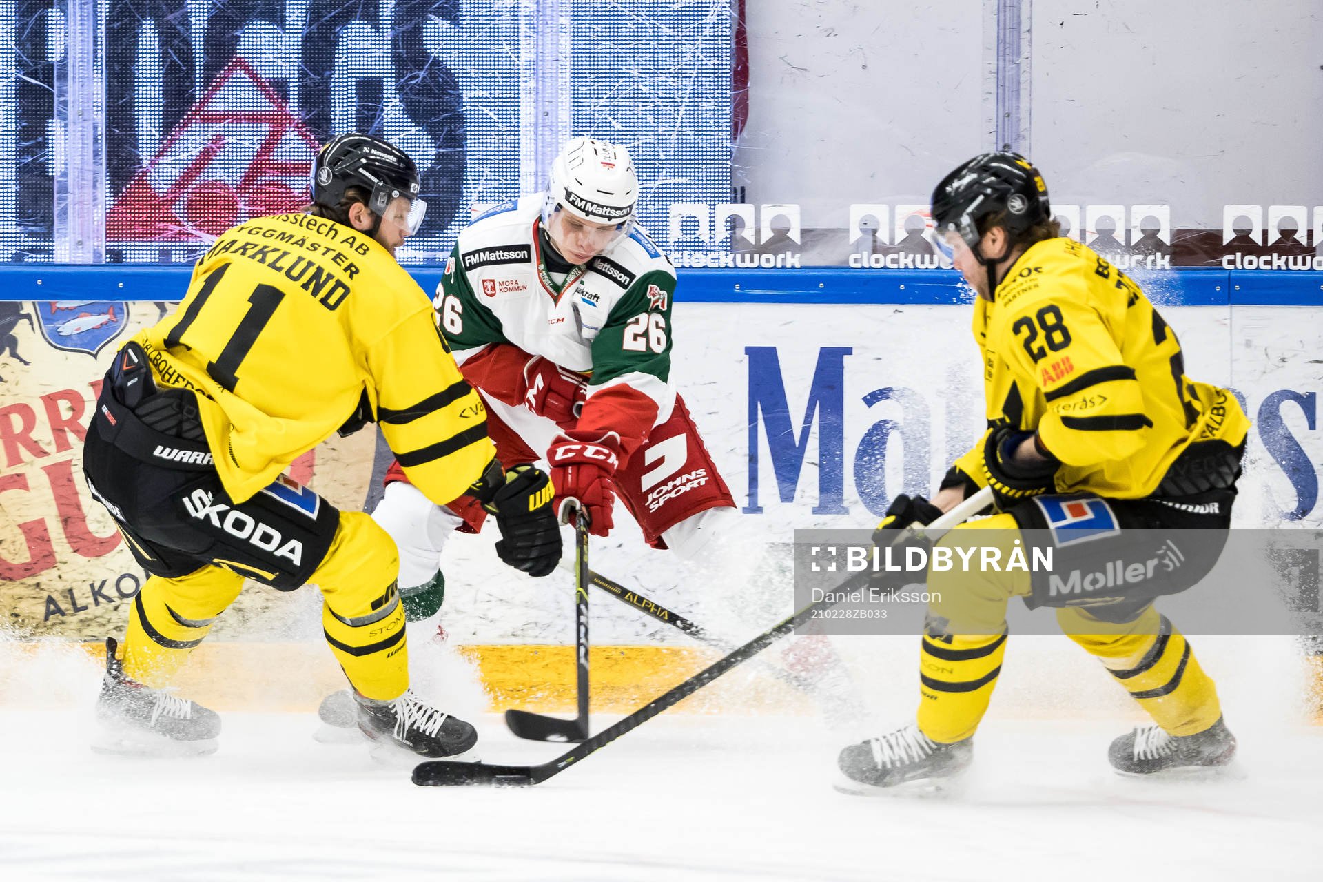 Moras Isac Heens och Västerås Sam Marklund och Västerås