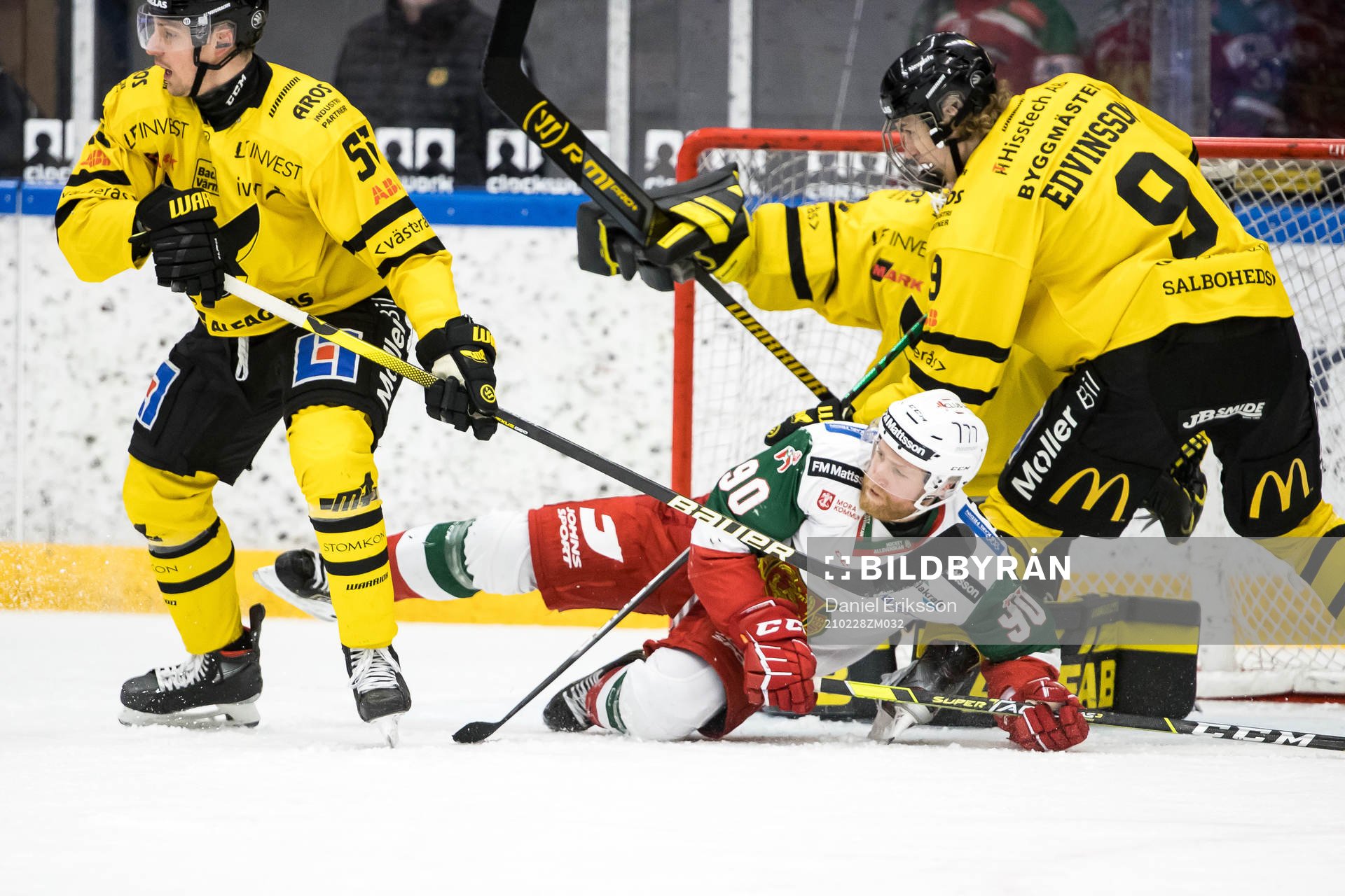 Moras Daniel Ljungren och Västerås Alex Trivellato och