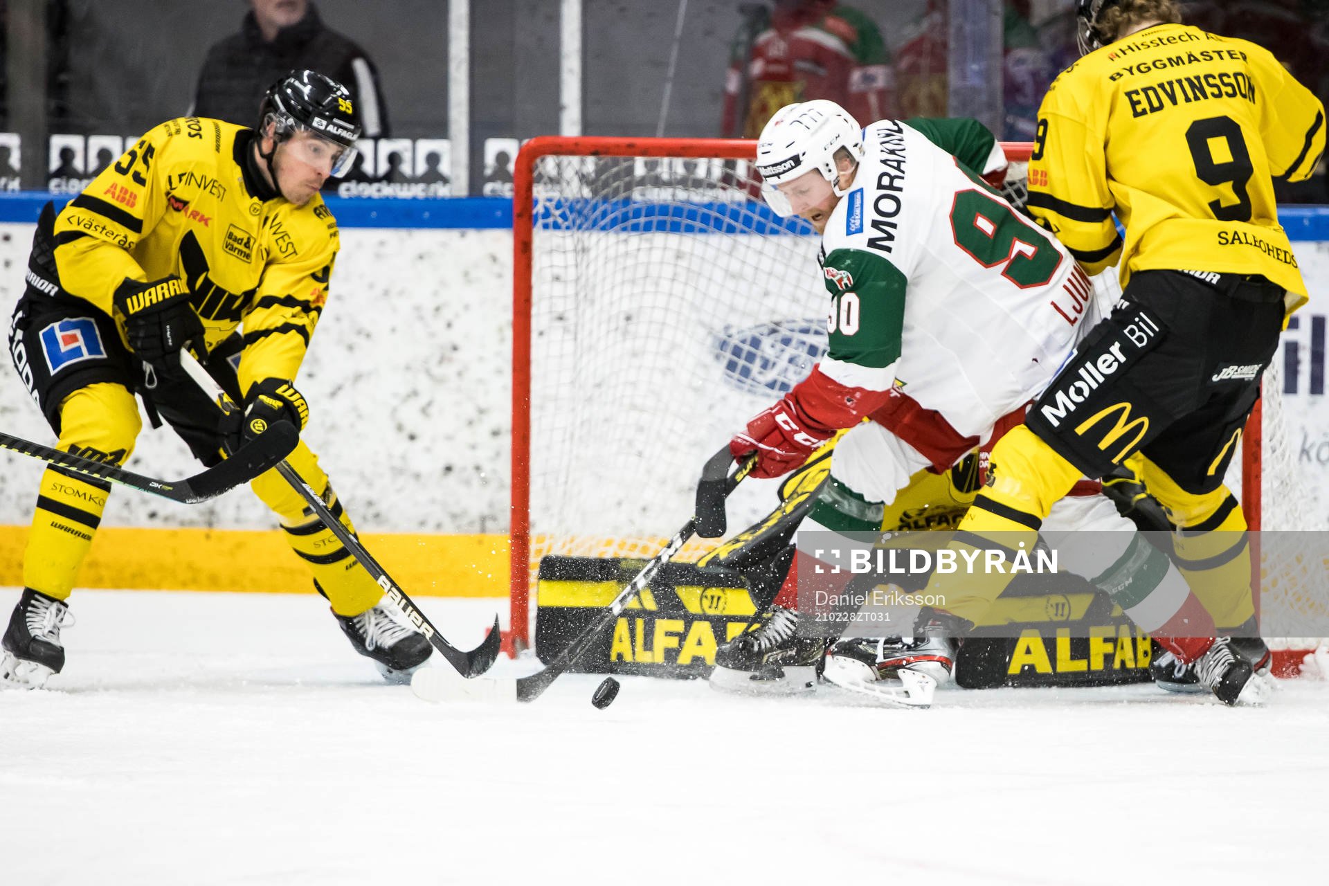 Moras Daniel Ljungren och Västerås Alex Trivellato