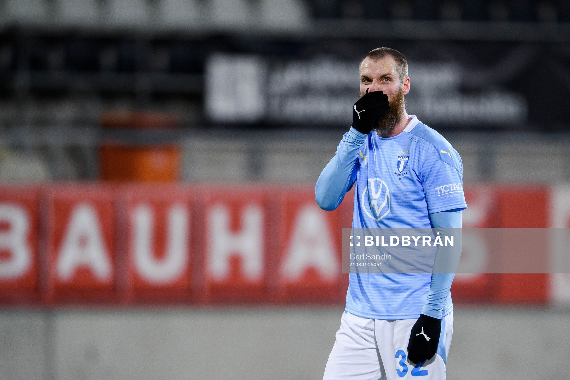 Malmö FFs Jo Inge Berget  deppar