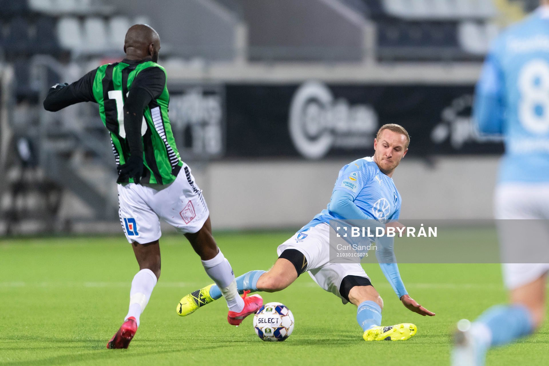 GAIS Boris Lumbana och Malmö FFs Franz Brorsson