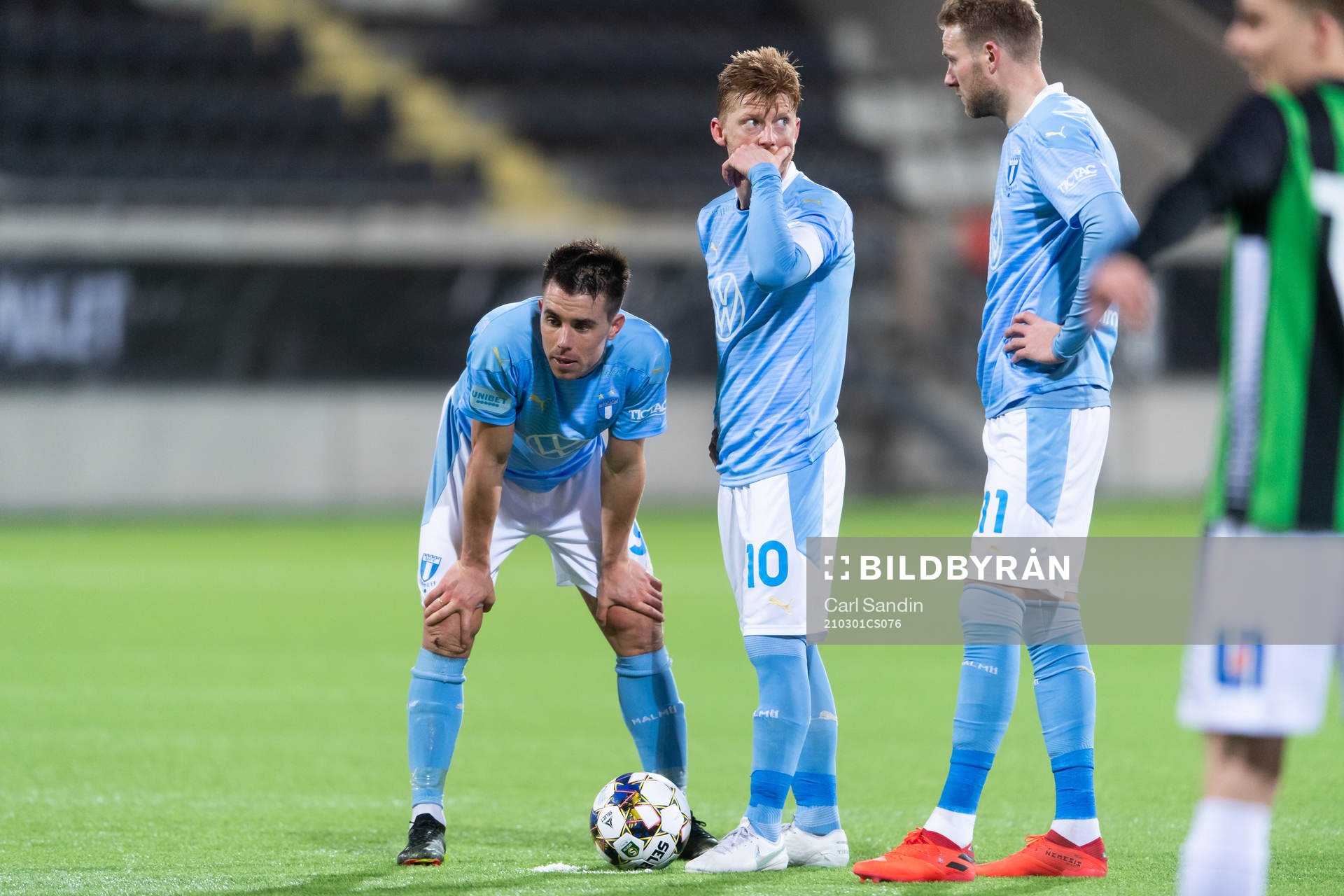 Malmö FFs Jonas Knudsen, Anders Christiansen och Ola