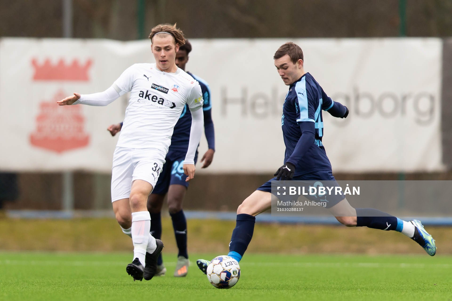 Helsingborgs Daniel Bergman och Malmö FFs Alexander Nilsson