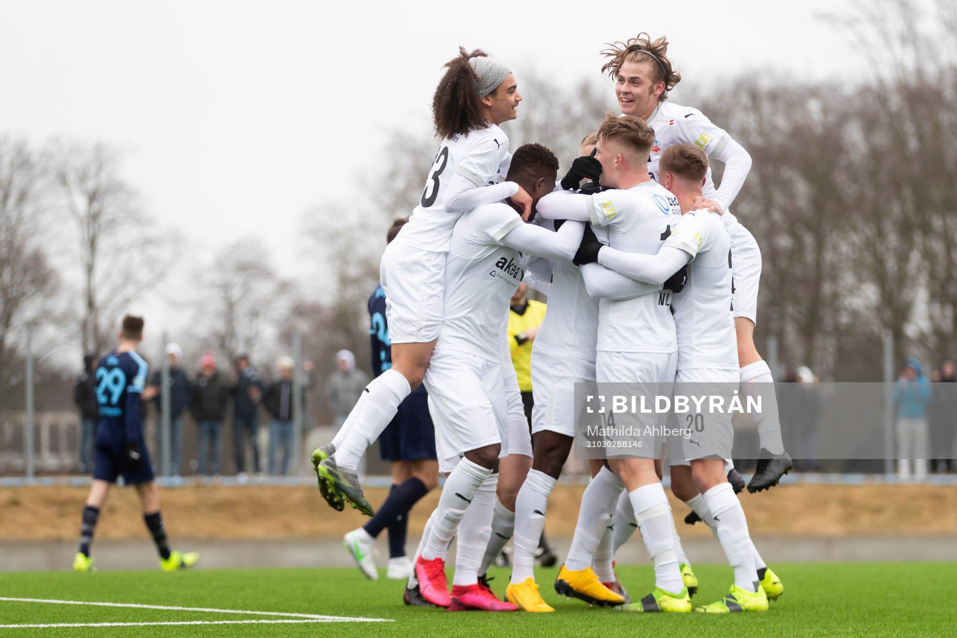 Helsingborgs spelare jublar