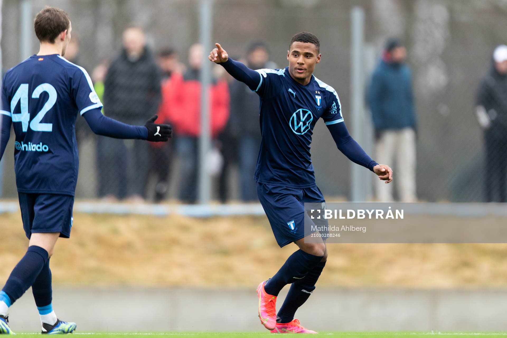 Malmö FFs Amin Sarr jublar