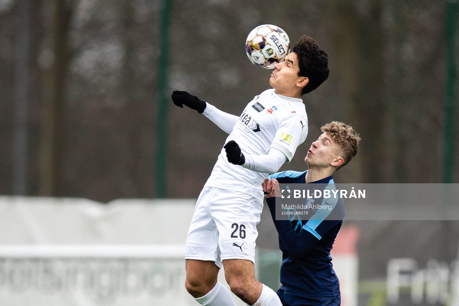 Helsingborgs Victor Göransson och Malmö FFs Hugo Bolin