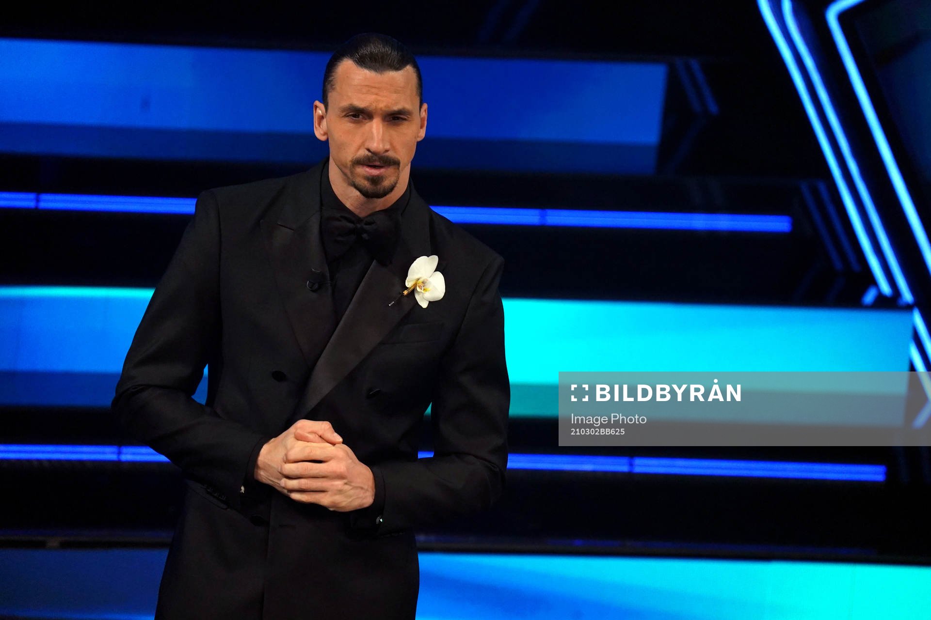 Zlatan Ibrahimovic attends the Sanremo Music Festival 2021