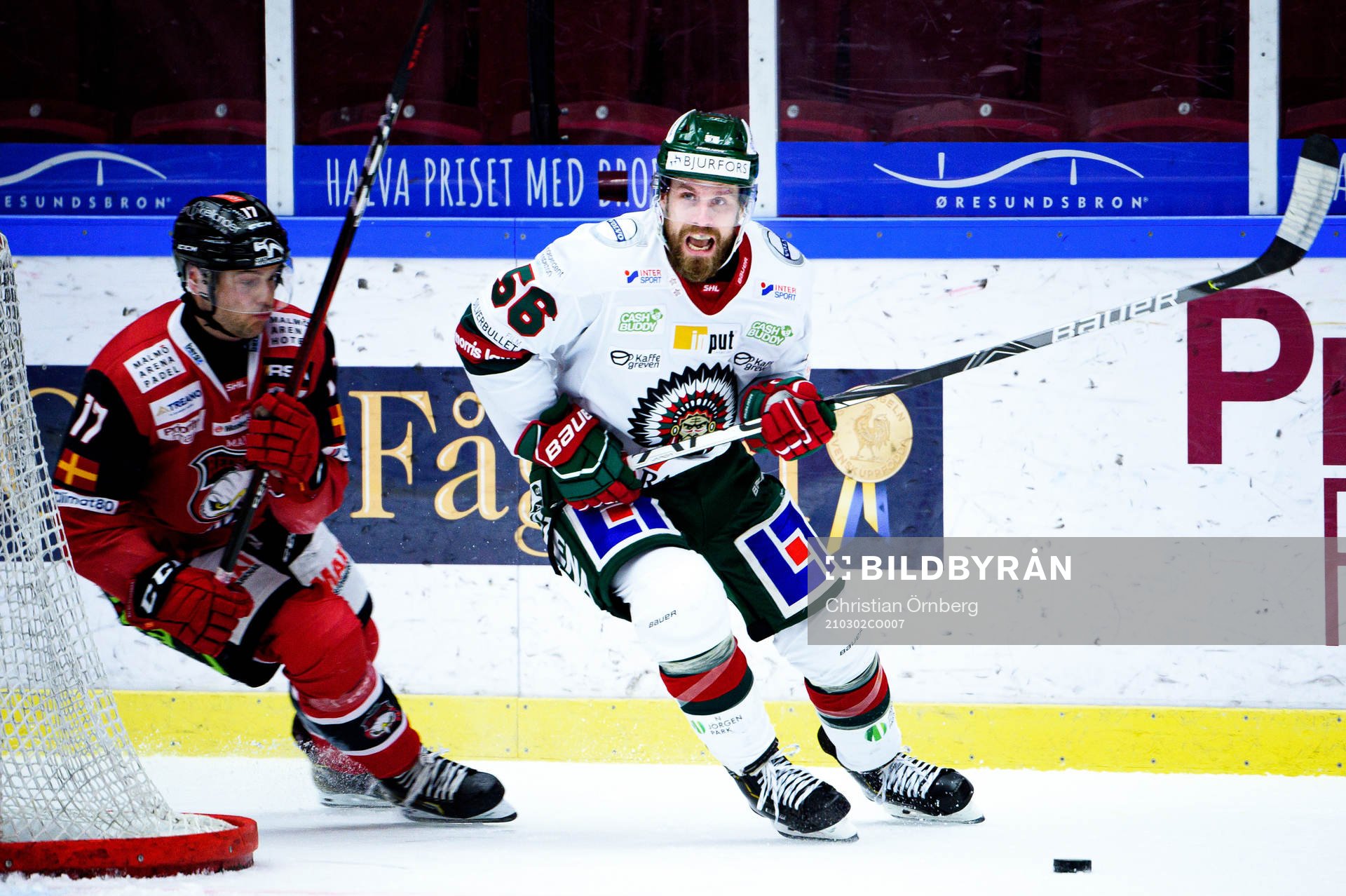 Malmö Redhawks Pathrik Westerholm och Frölundas Jonathan