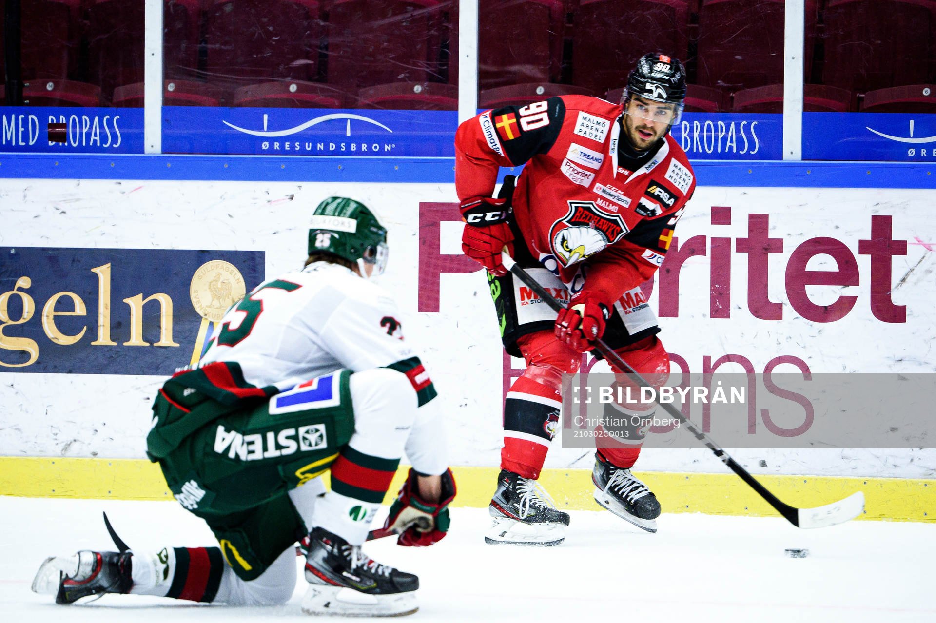 Frölundas Elmer Söderblom och Malmö Redhawks Joseph