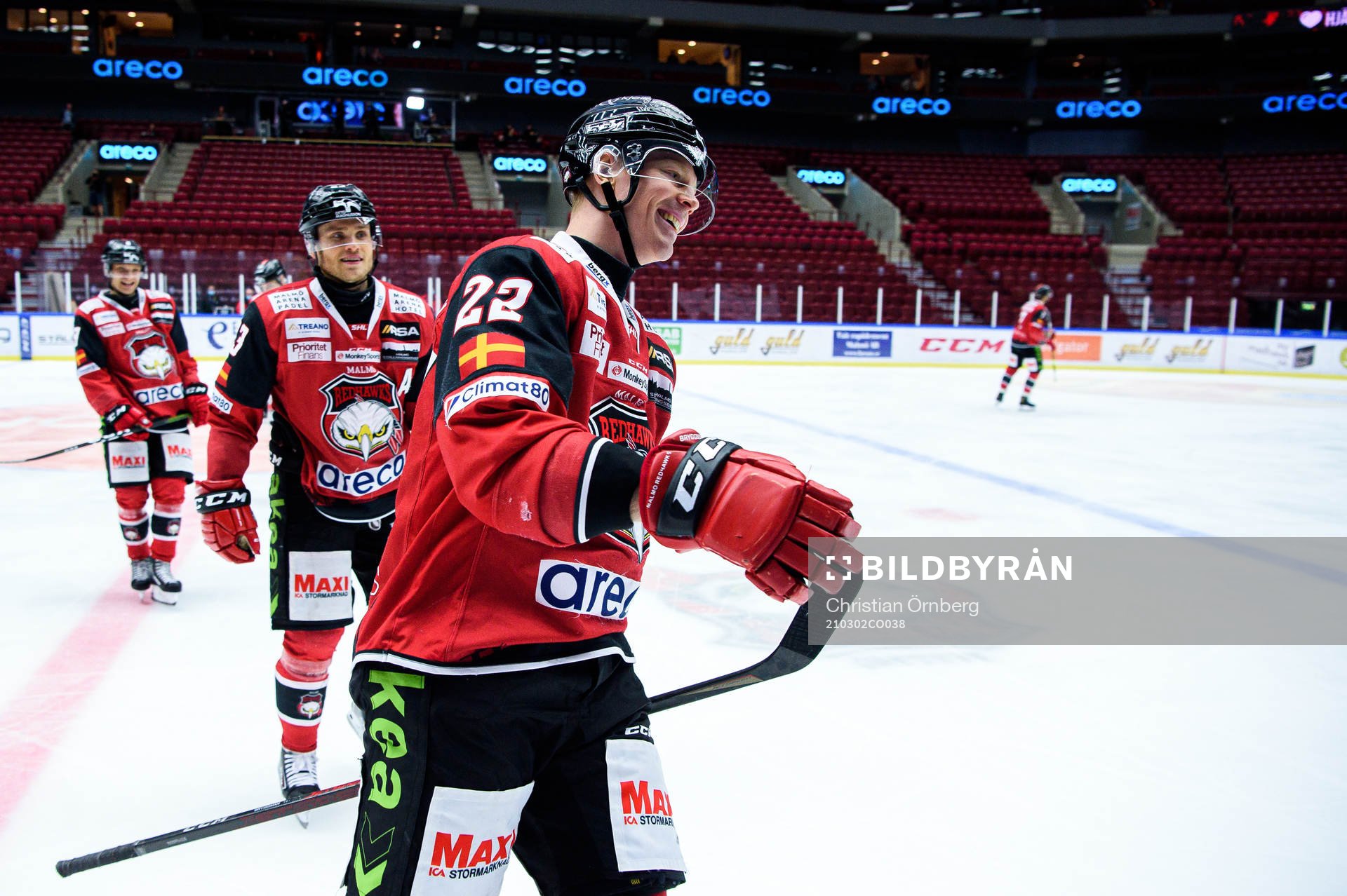 Malmö Redhawks Lars Bryggman jublar