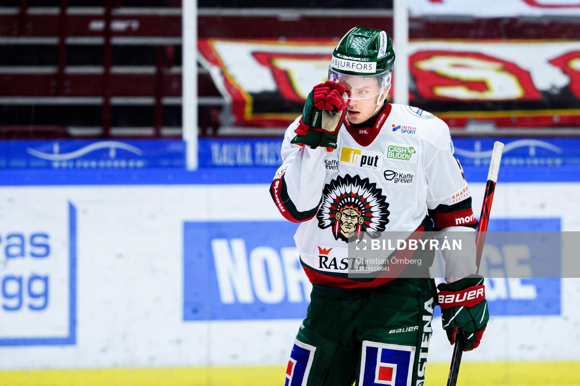 Frölundas Max Friberg deppar