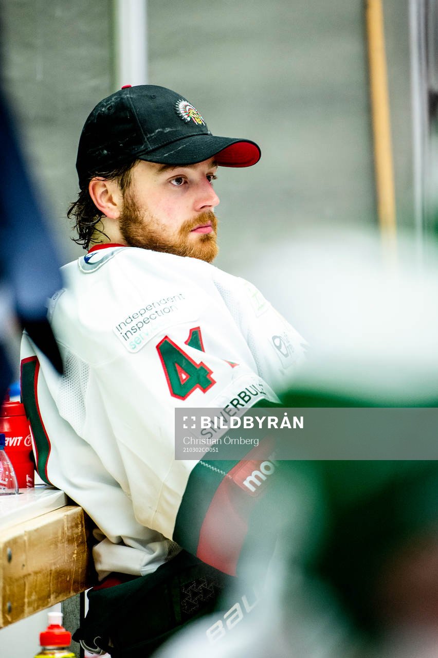 Frölundas målvakt Niklas Rubin byts ut