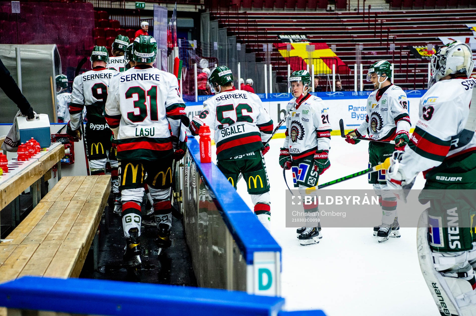 Frölundas spelare deppar
