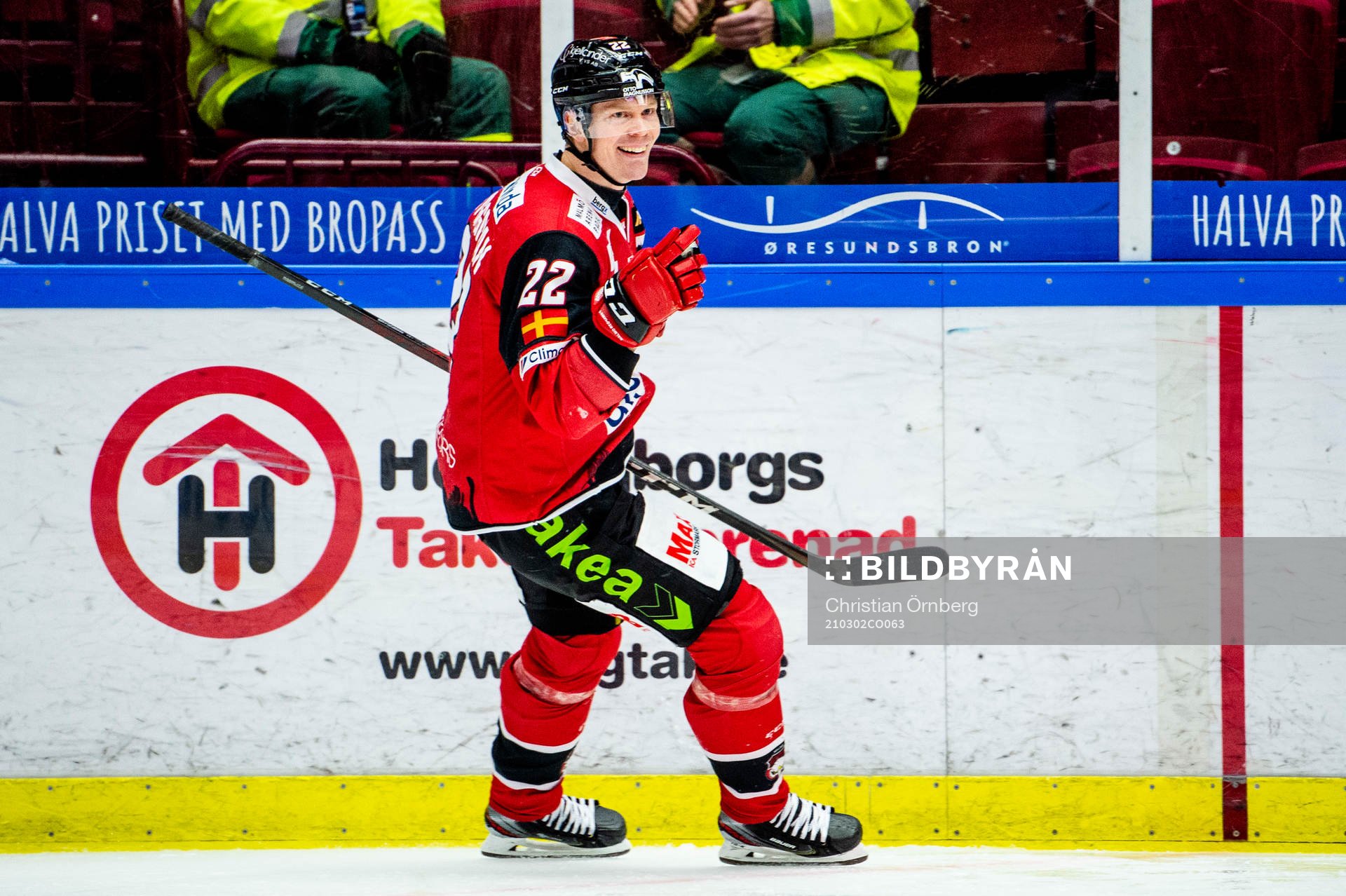 Malmö Redhawks Lars Bryggman jublar